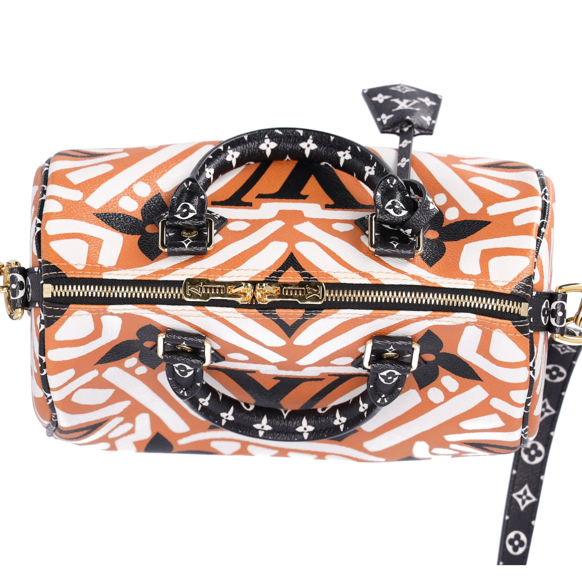 Louis Vuitton Speedy Bandouliere 25 Satchel Bag Creme Caramel Clafoutis Graphic sold by Gaby's Bags product image thumbnail 3