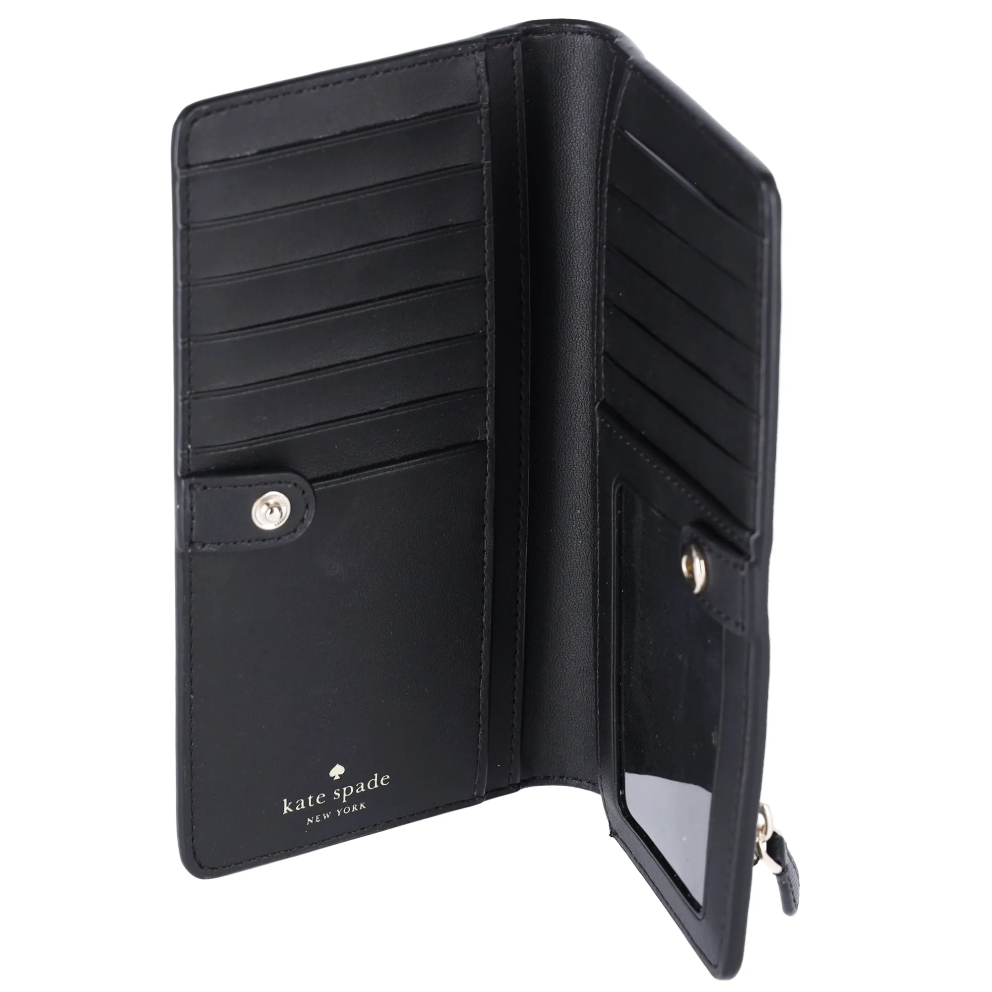 Kate Spade Dana Scattered Daisies Large Slim Bifold Wallet Black KG678 sold by Gaby's Bags product image thumbnail 3