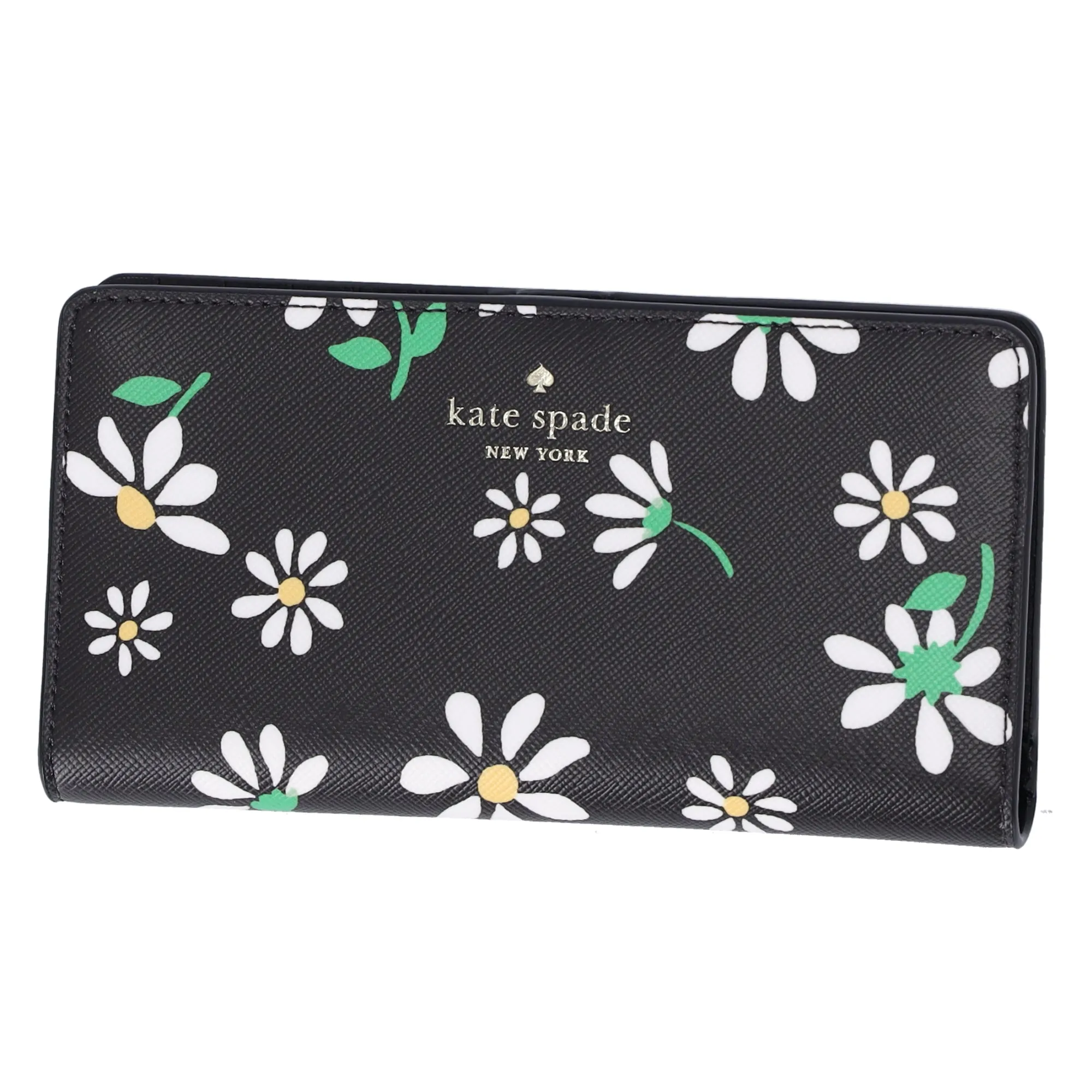 Kate Spade Dana Scattered Daisies Large Slim Bifold Wallet Black KG678 sold by Gaby's Bags product image thumbnail 5