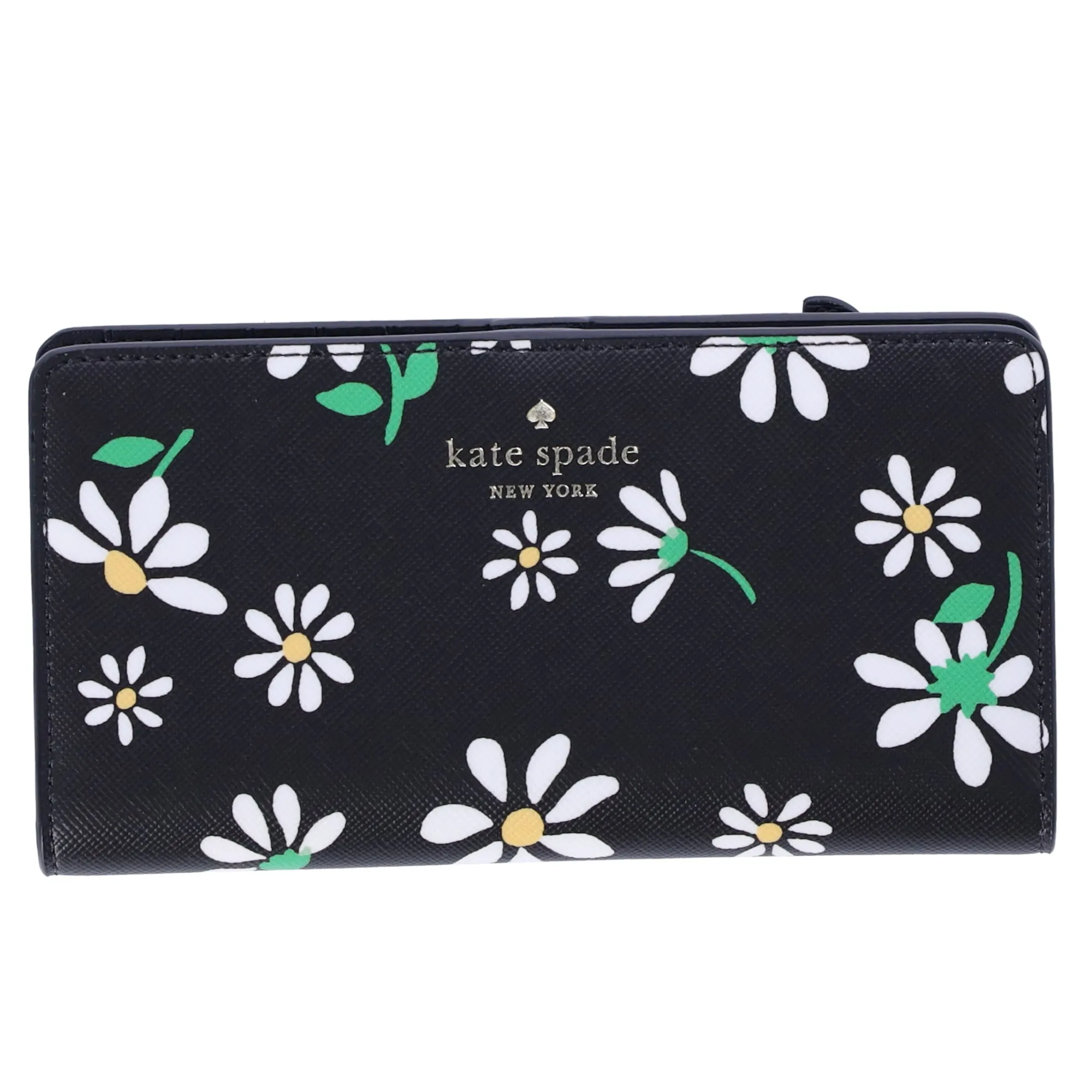 Kate Spade Dana Scattered Daisies Large Slim Bifold Wallet Black KG678 sold by Gaby's Bags