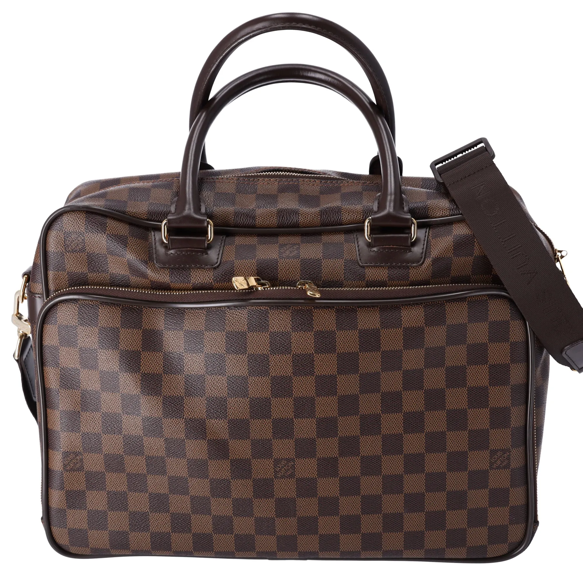 Louis Vuitton Icare Laptop Travel Shoulder Bag N23252 Damier Ebene Brown sold by Gaby's Bags
