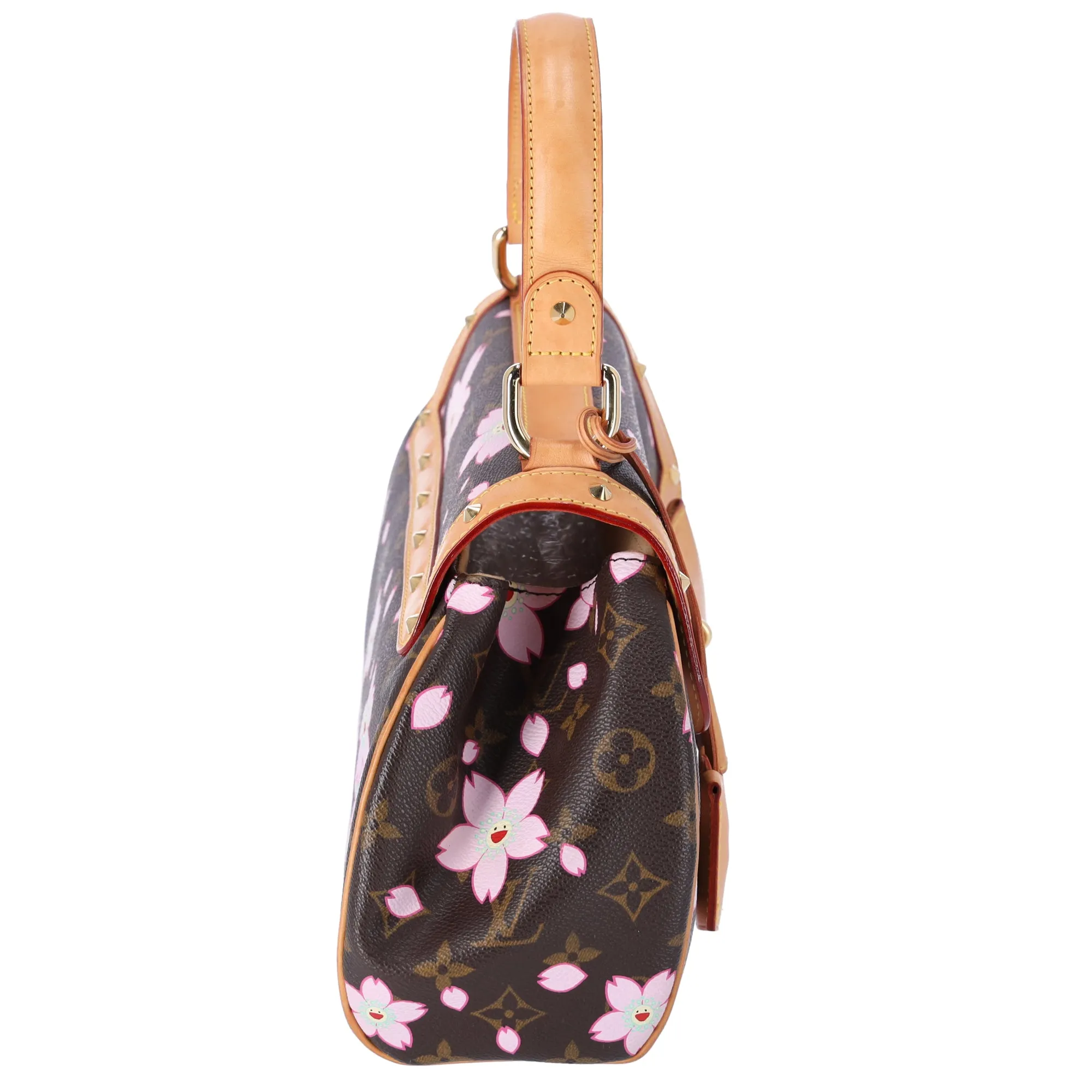 Louis Vuitton Monogram Cherry Blossom Sac Retro PM Handbag M92012 Brown sold by Gaby's Bags product image thumbnail 4