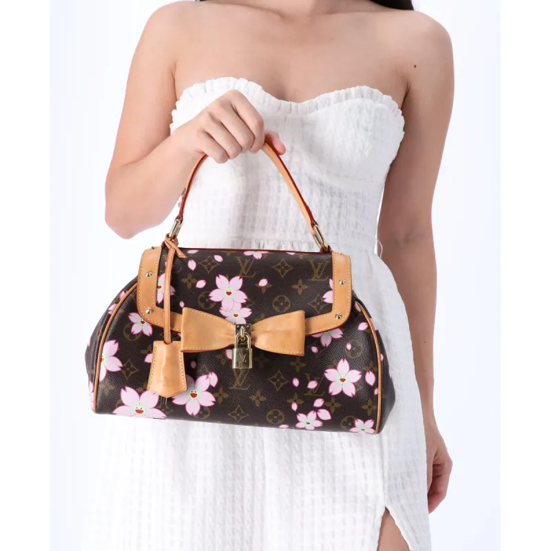 Louis Vuitton Monogram Cherry Blossom Sac Retro PM Handbag M92012 Brown sold by Gaby's Bags