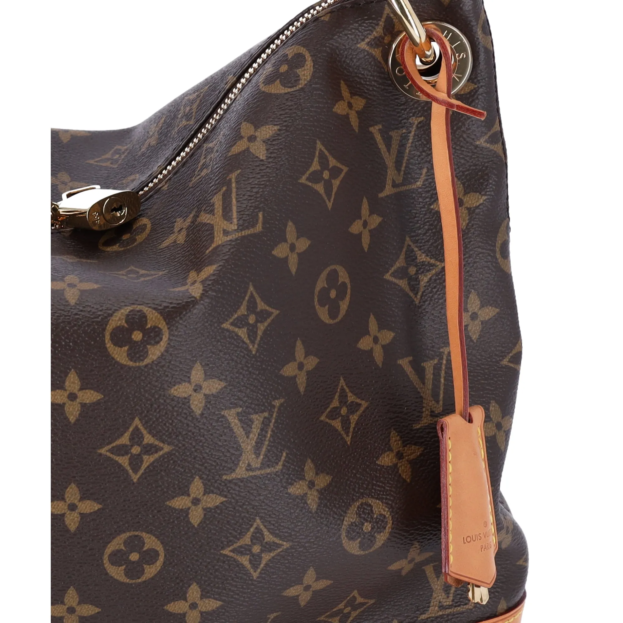 Louis Vuitton Berri PM Monogram Shoulder Bag Hobo M41623 Brown sold by Gaby's Bags product image thumbnail 4