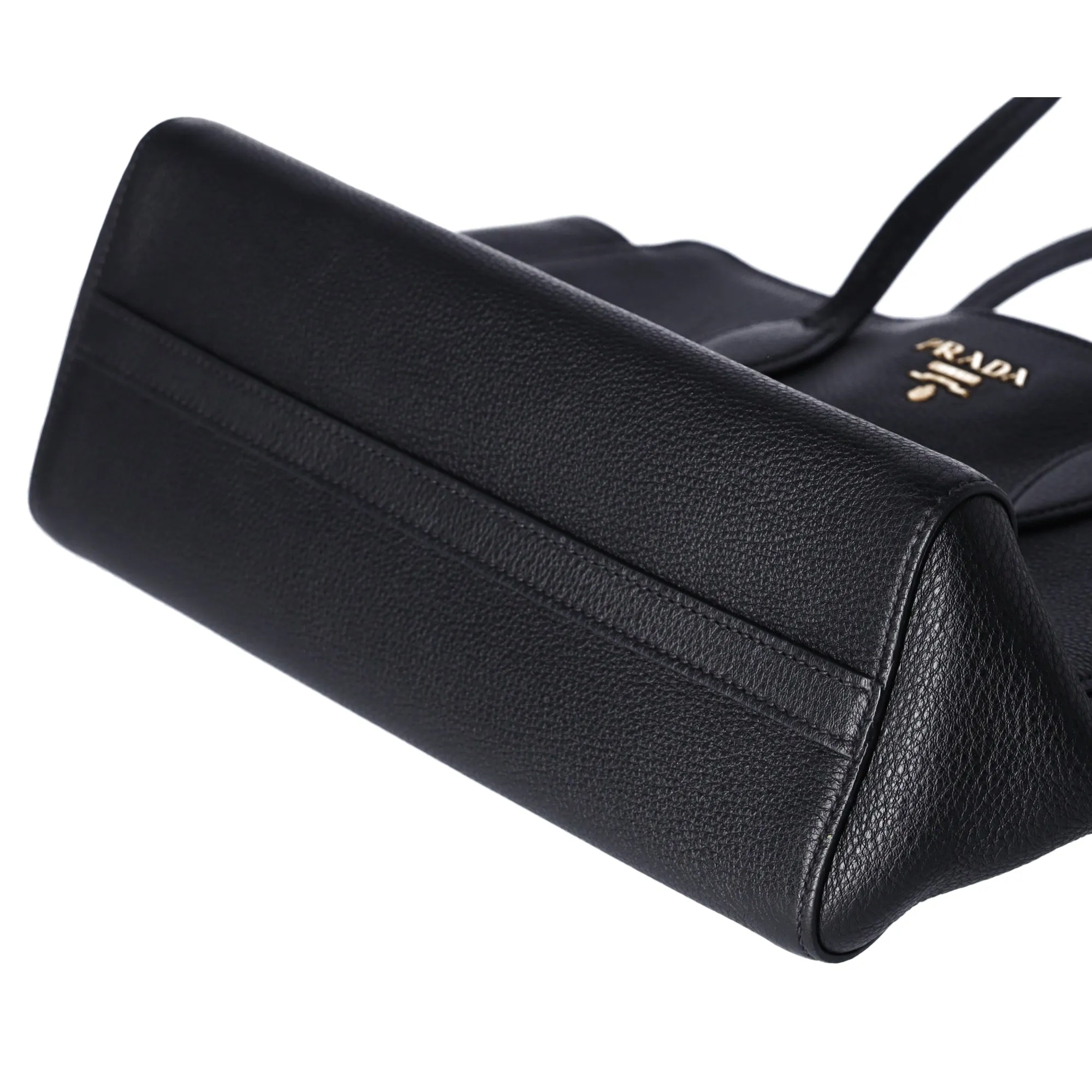 PRADA Vitello Phenix Tote Black Pebbled Leather 1BG111 sold by Gaby's Bags product image thumbnail 5