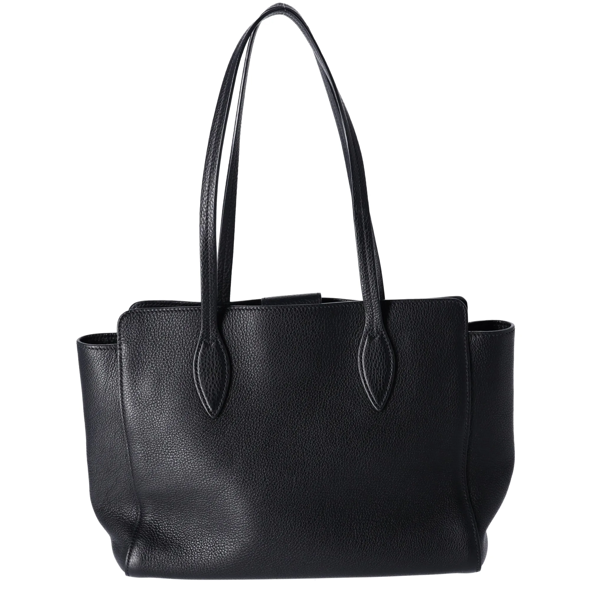 PRADA Vitello Phenix Tote Black Pebbled Leather 1BG111 sold by Gaby's Bags product image thumbnail 3