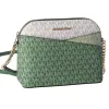 Michael Kors Jet Set Travel Dome Crossbody Bag Signature Fern Green Multi MK sold by Gaby's Bags