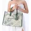Michael Kors Mirella Medium East West Tote Fern Green multi Palm Tree Leaves sold by Gaby's Bags