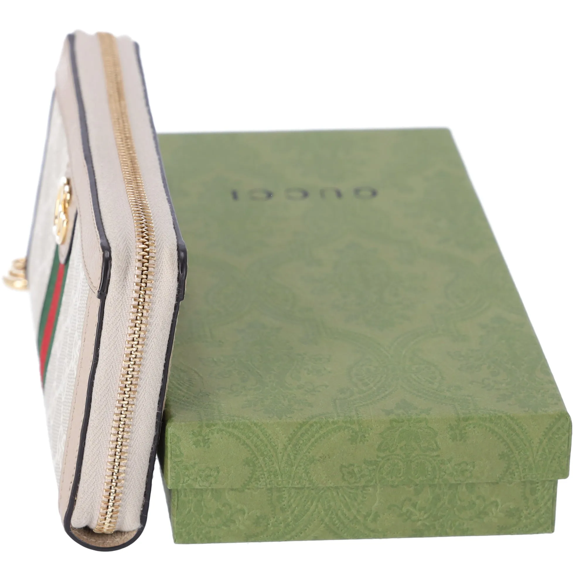 GUCCI Ophidia Long Wallet 523154 Beige PVC Leather sold by Gaby's Bags product image thumbnail 4