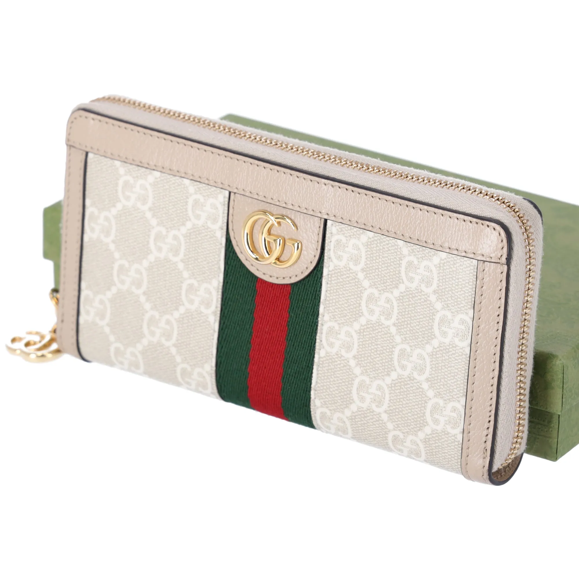 GUCCI Ophidia Long Wallet 523154 Beige PVC Leather sold by Gaby's Bags product image thumbnail 3