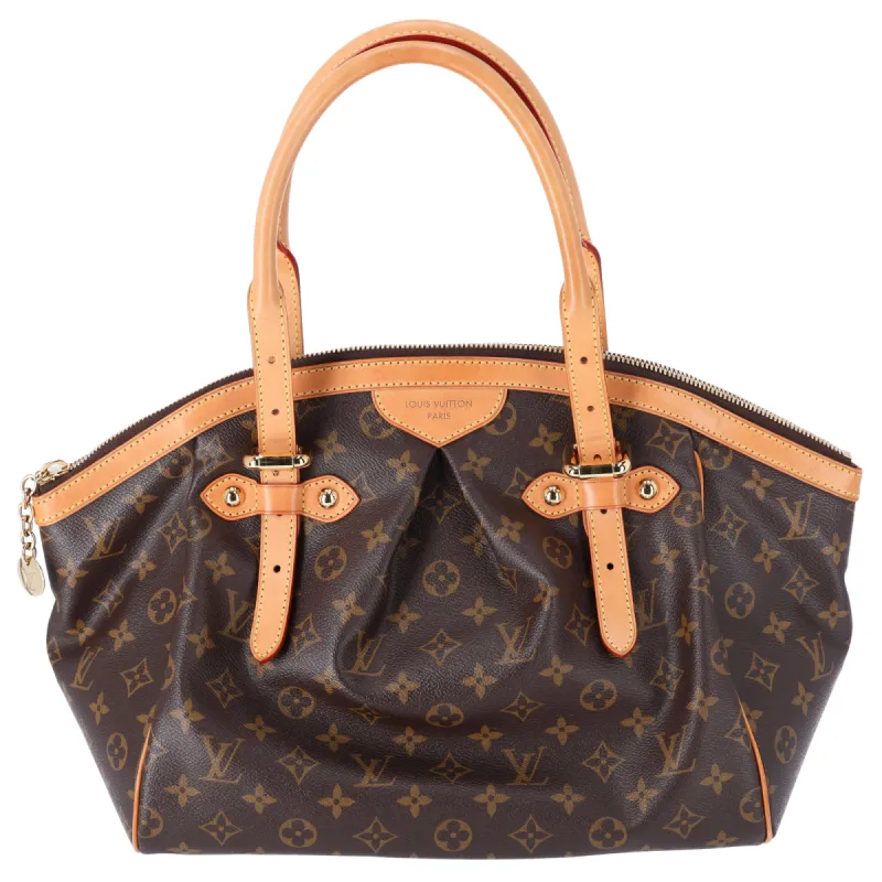Louis Vuitton Tivoli GM Monogram Brown Large Top Zip Satchel Tote Handbag M40144 sold by Gaby's Bags