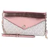 Michael Kors Jet Set Travel Small Signature Clutch Crossbody Vanilla Primrose sold by Gaby's Bags