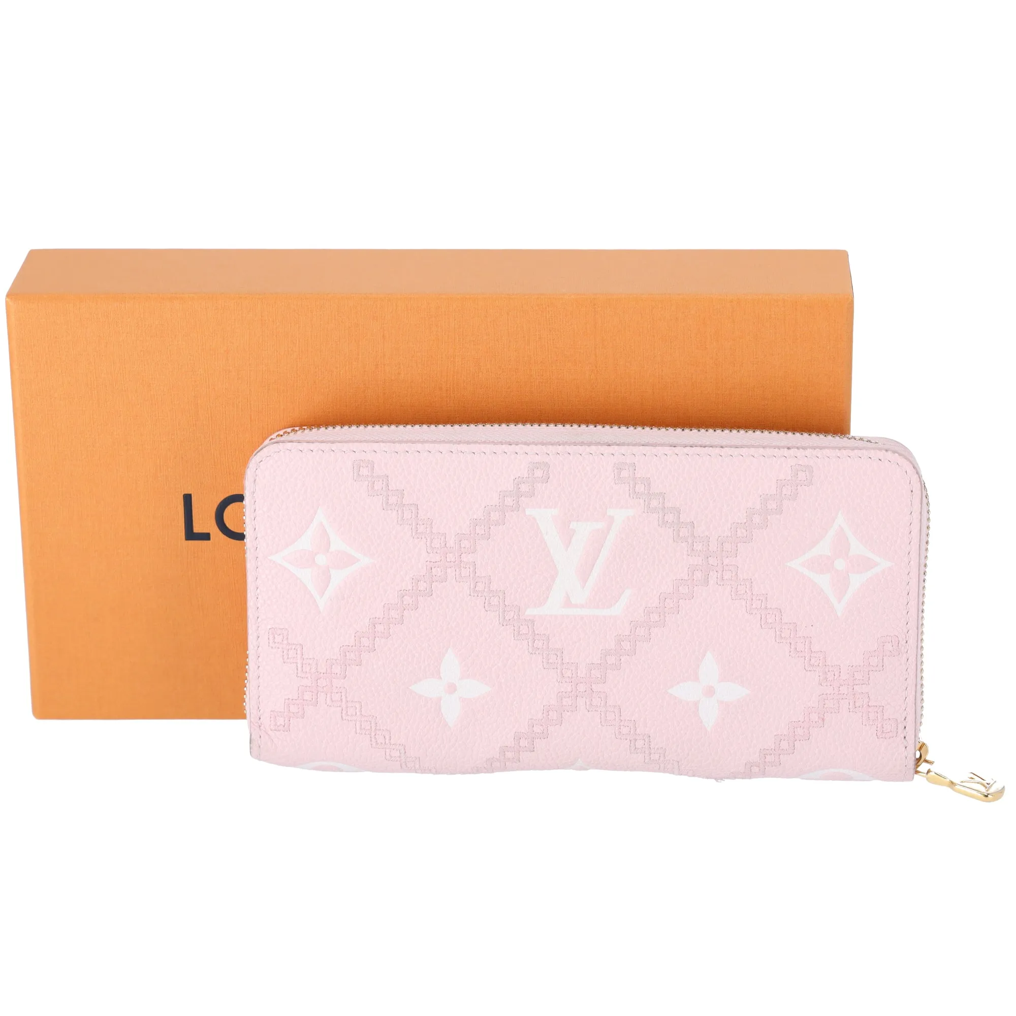 Louis Vuitton Zippy Wallet Giant Monogram Empreinte Broderie Long Wallet M81138 Pink sold by Gaby's Bags product image thumbnail 3