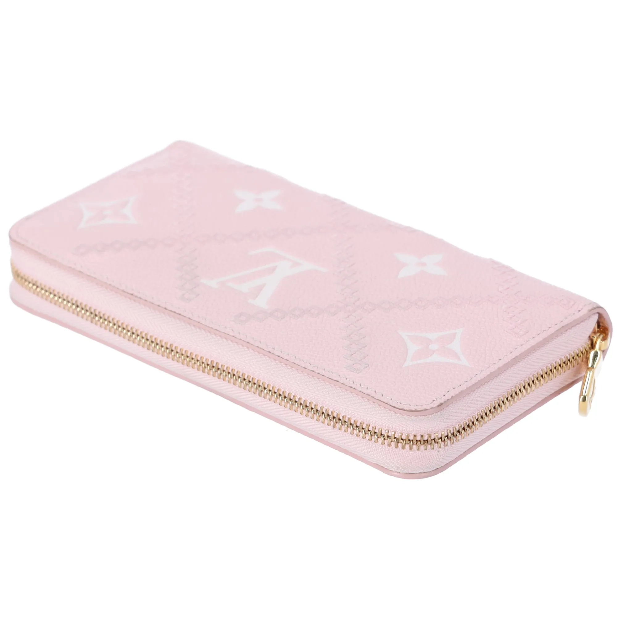 Louis Vuitton Zippy Wallet Giant Monogram Empreinte Broderie Long Wallet M81138 Pink sold by Gaby's Bags product image thumbnail 4