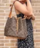 Louis Vuitton Petit Noe Drawstring Bucket Bag Shoulder Bag Brown Monogram sold by Gaby's Bags