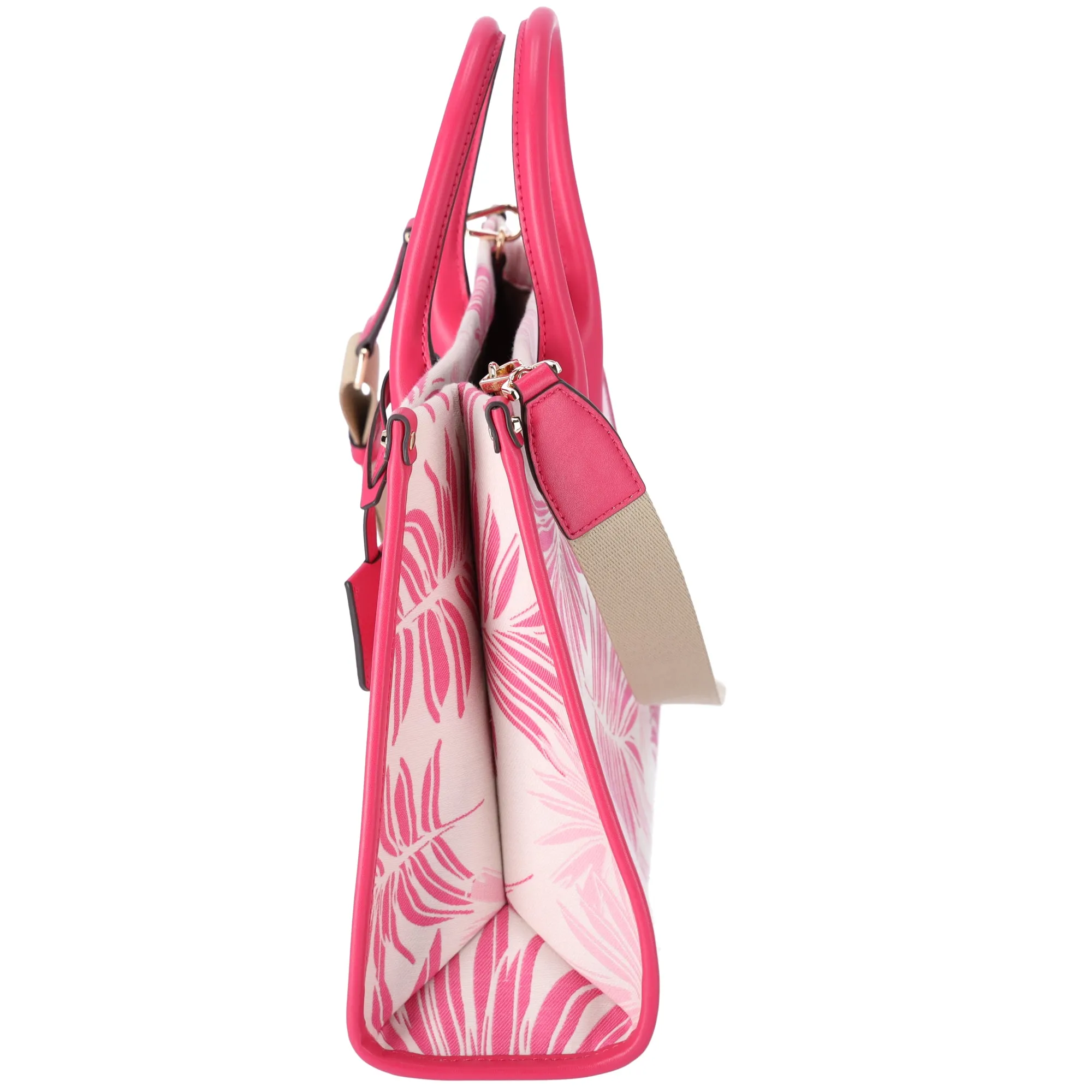 Michael Kors Mirella Medium East West Tote Electric Pink Multi Palm Tree Leaves sold by Gaby's Bags product image thumbnail 4