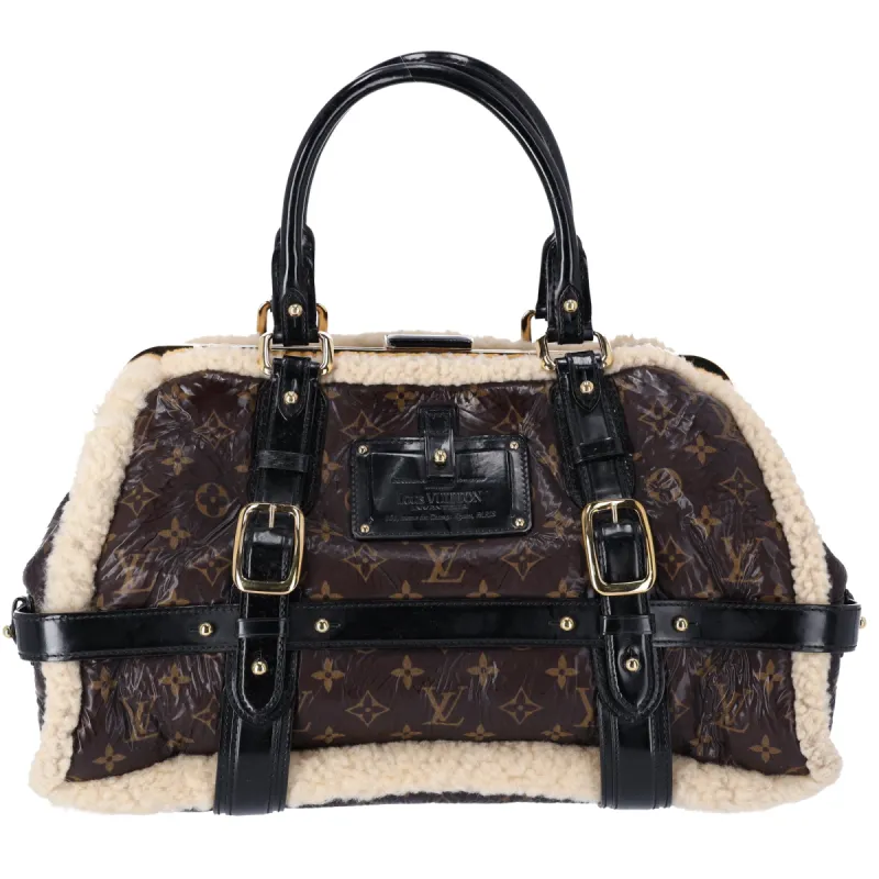 Louis Vuitton M95574 Monogram Shearing Bag Duffle Bag Tote Marron Brown sold by Gaby's Bags