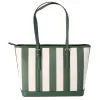 Michael Kors Jet Set Travel Large Top Zip Tote Fern Green Multi Stripe sold by Gaby's Bags