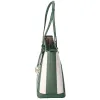 Michael Kors Jet Set Travel Large Top Zip Tote Fern Green Multi Stripe sold by Gaby's Bags