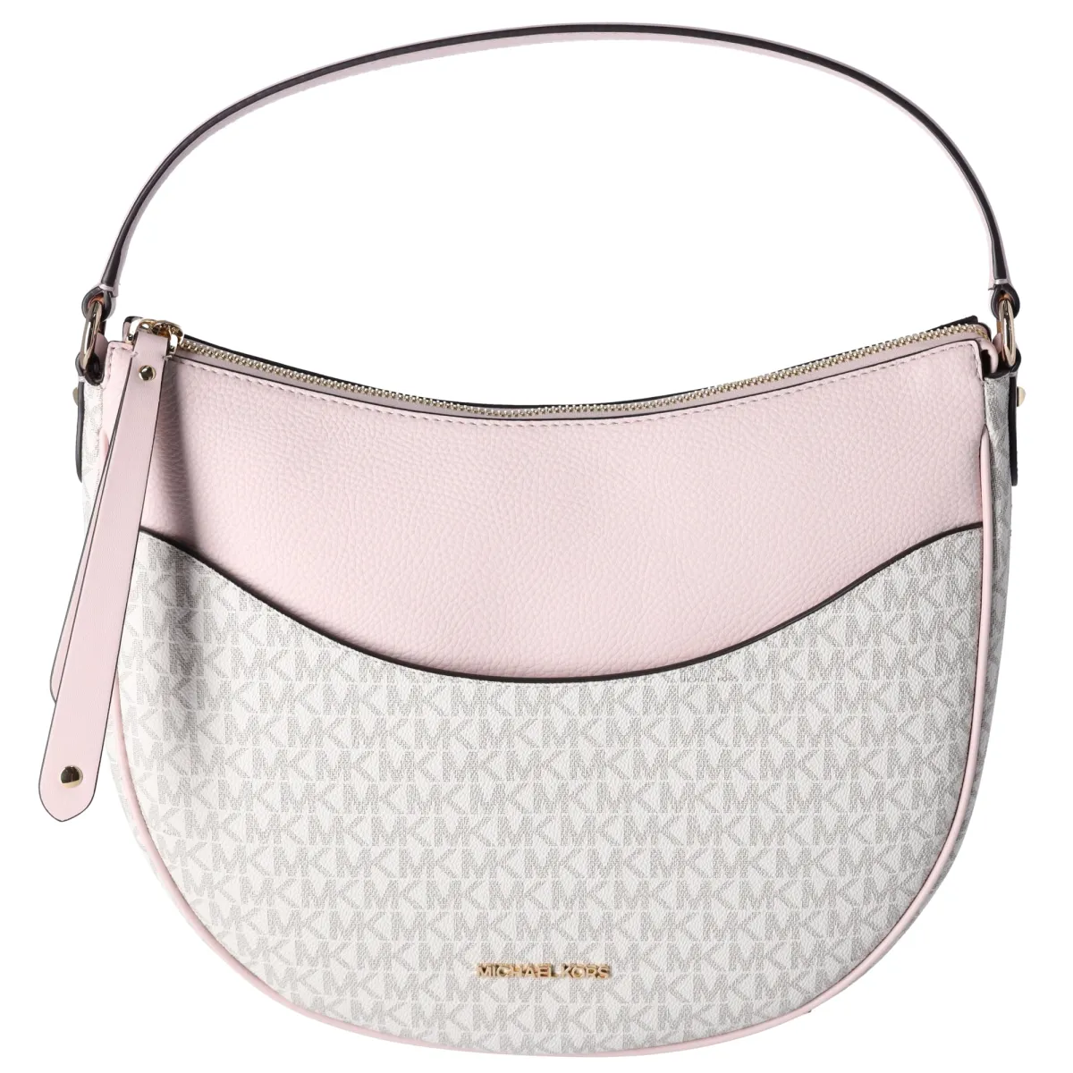 MIchael Kors Dover Large Half Moon Shoulder Bag Hobo Vanilla