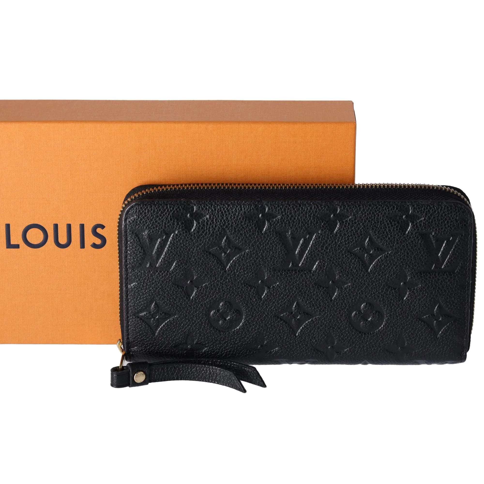 Louis Vuitton Zippy Wallet Monogram Empreinte Long Wallet M60571 Noir sold by Gaby's Bags