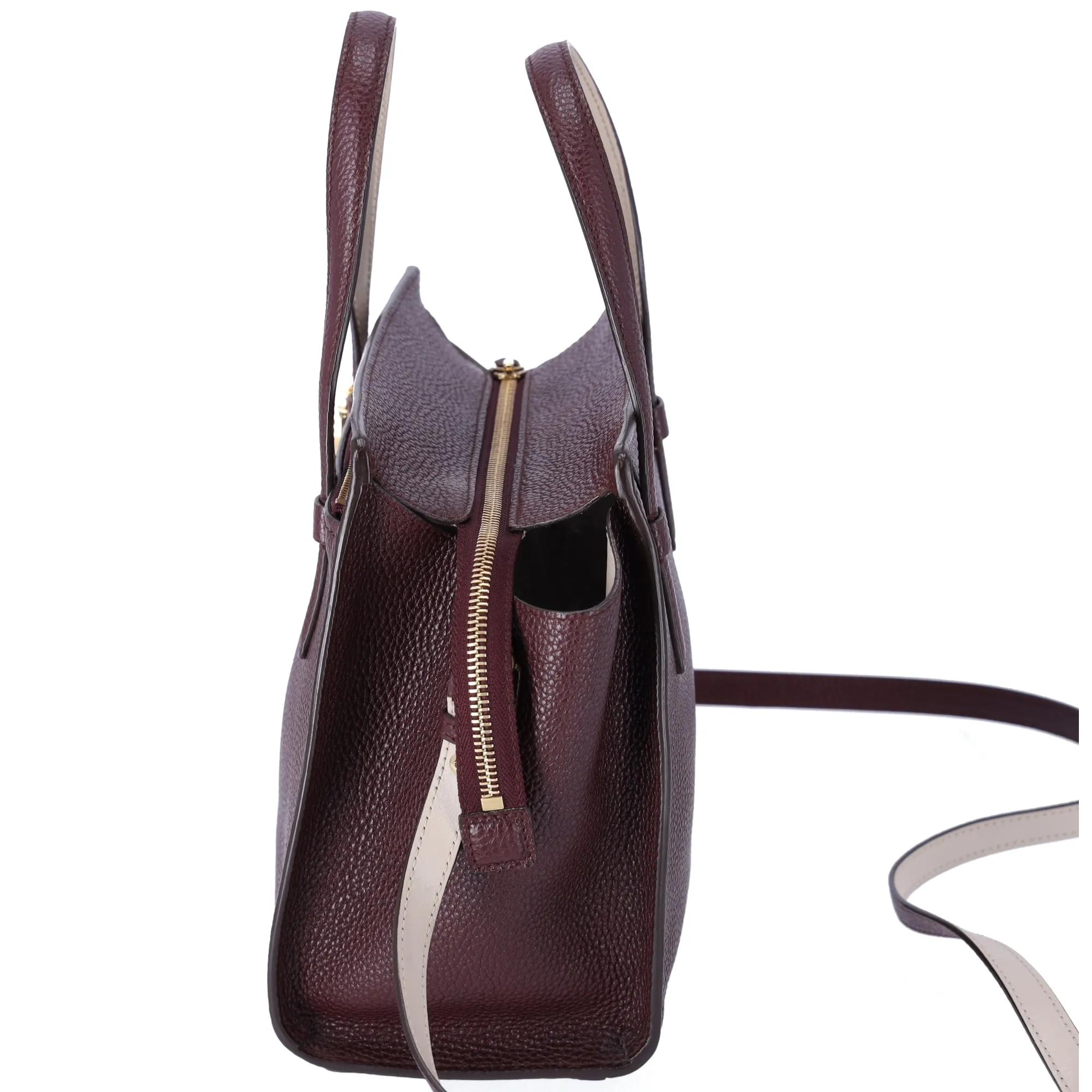 Salvatore Ferragamo Amy Gancini Mini Satchel Crossbody Dark Brown Leather sold by Gaby's Bags product image thumbnail 2