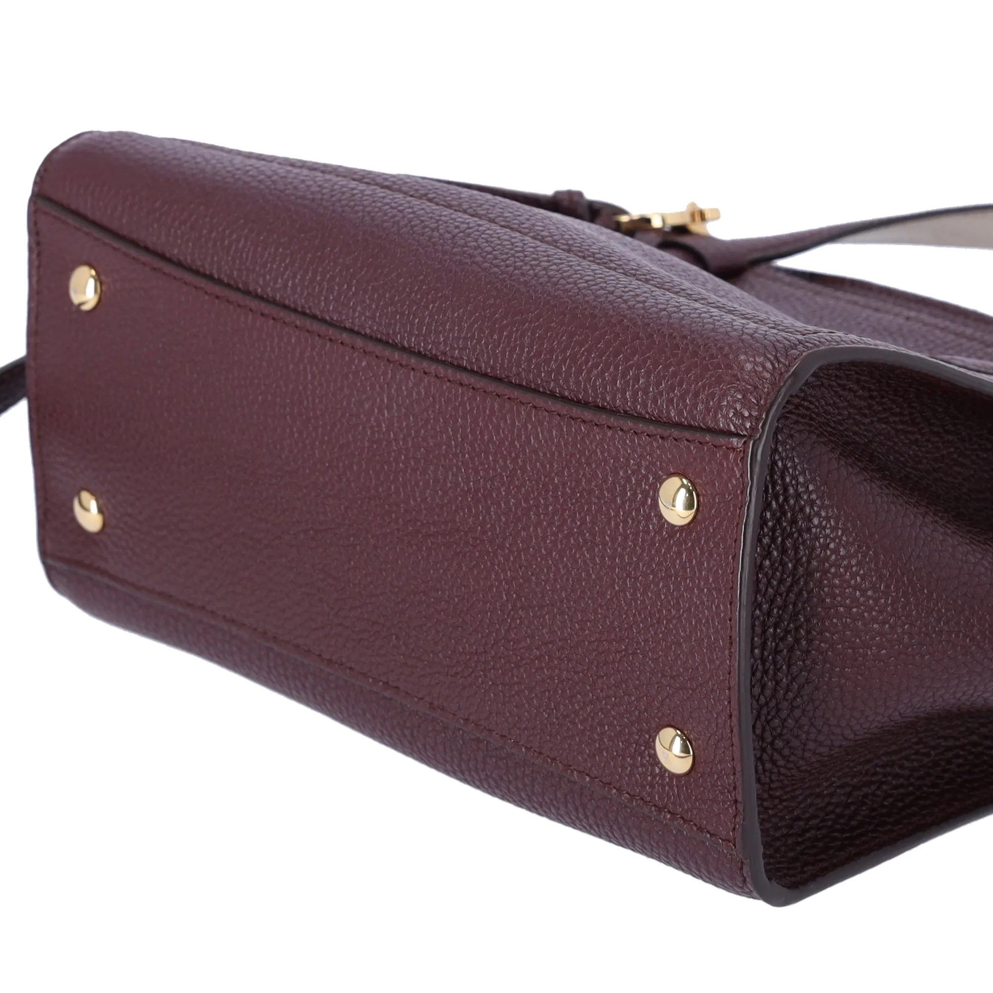 Salvatore Ferragamo Amy Gancini Mini Satchel Crossbody Dark Brown Leather sold by Gaby's Bags product image thumbnail 5