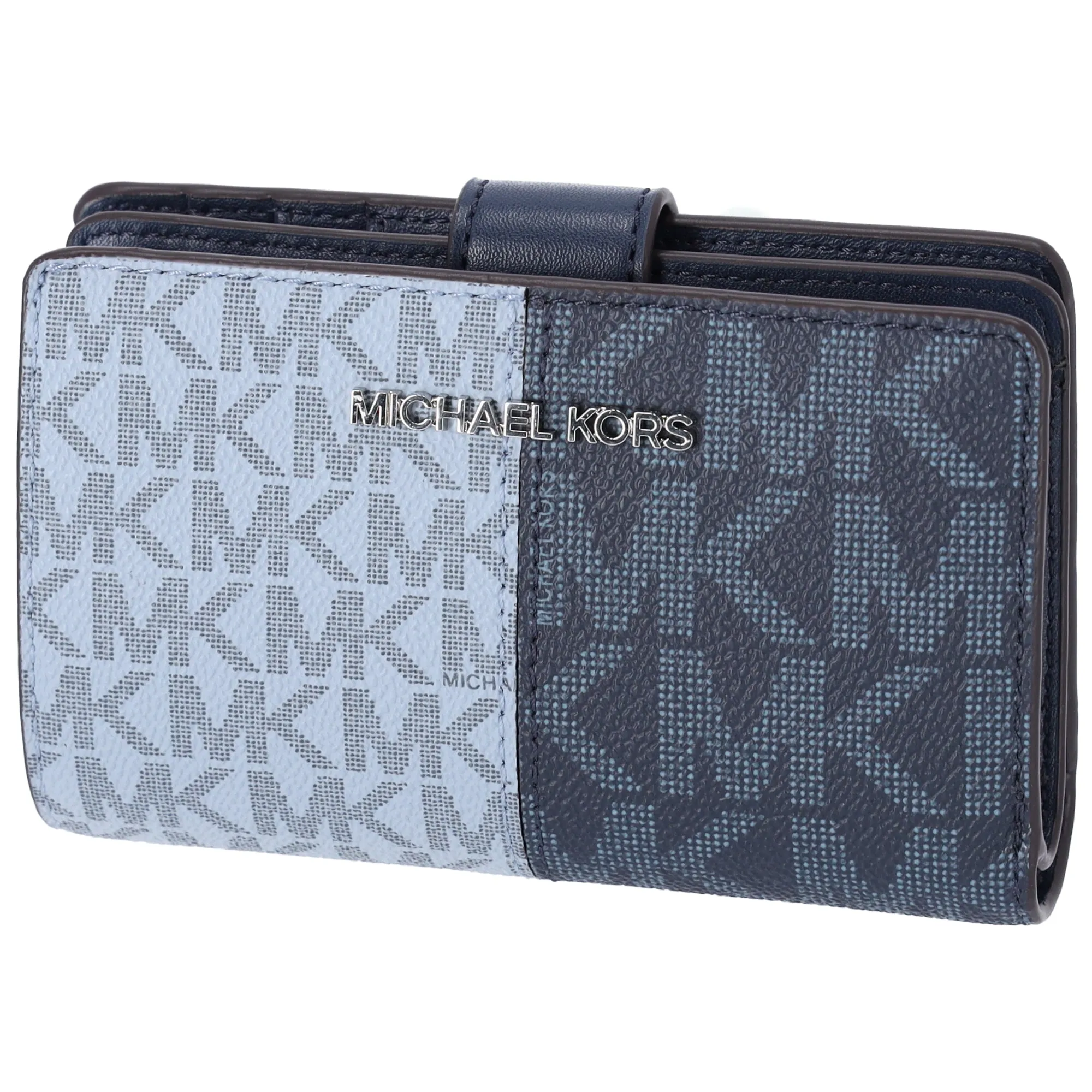 Michael Kors Jet Set Travel Medium Bifold Zip Coin ID Card Wallet Navy Multi sold by Gaby's Bags