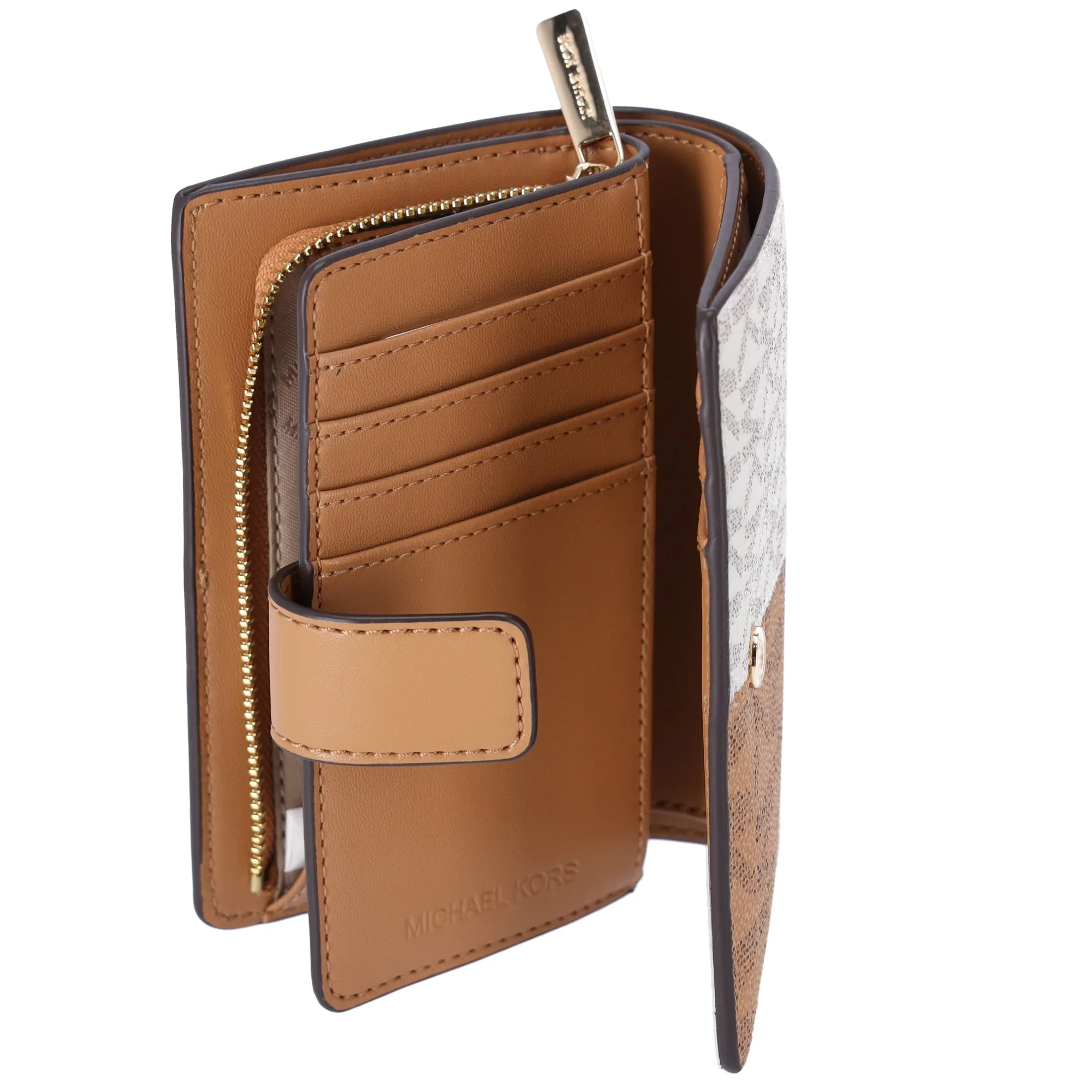 Michael Kors Jet Set Travel Medium Bifold Card Wallet Deer Multi MK sold by Gaby's Bags product image thumbnail 5