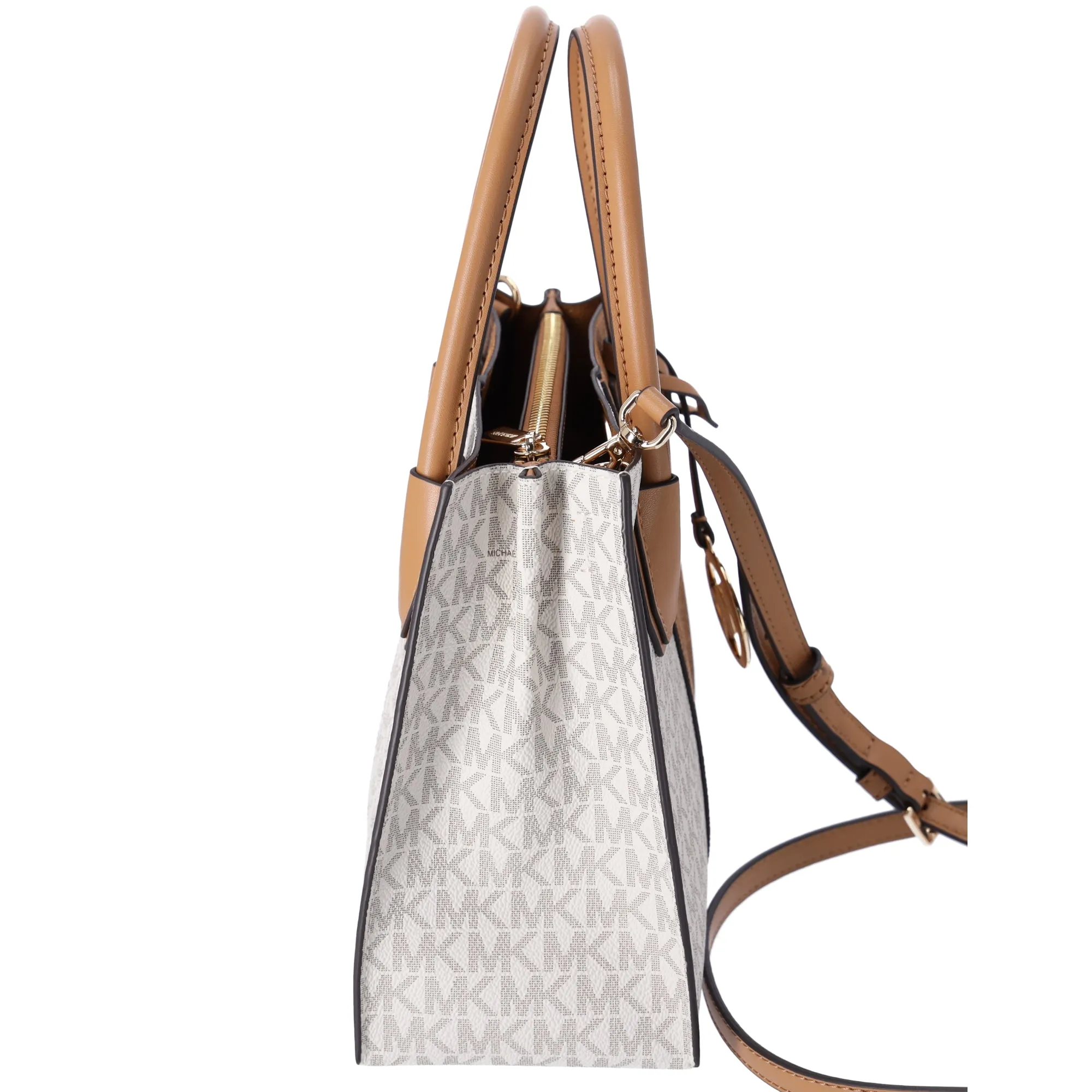 Michael Kors Mercer Medium Messenger Bag MK Signature Deer Multi Vanilla sold by Gaby's Bags product image thumbnail 4