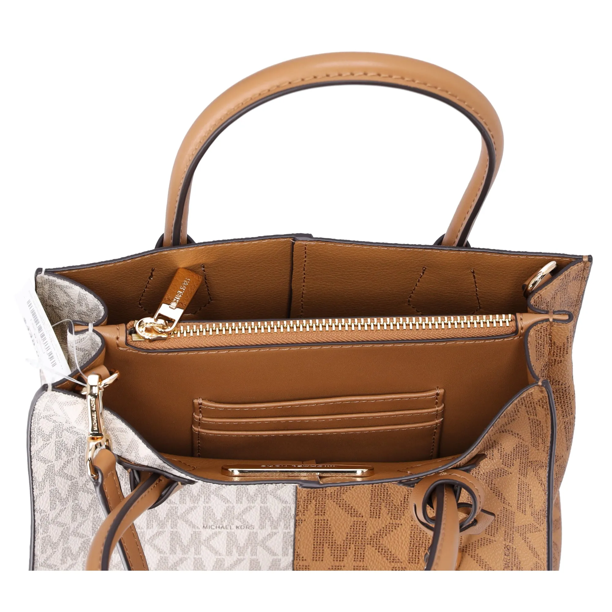 Michael Kors Mercer Medium Messenger Bag MK Signature Deer Multi Vanilla sold by Gaby's Bags product image thumbnail 5