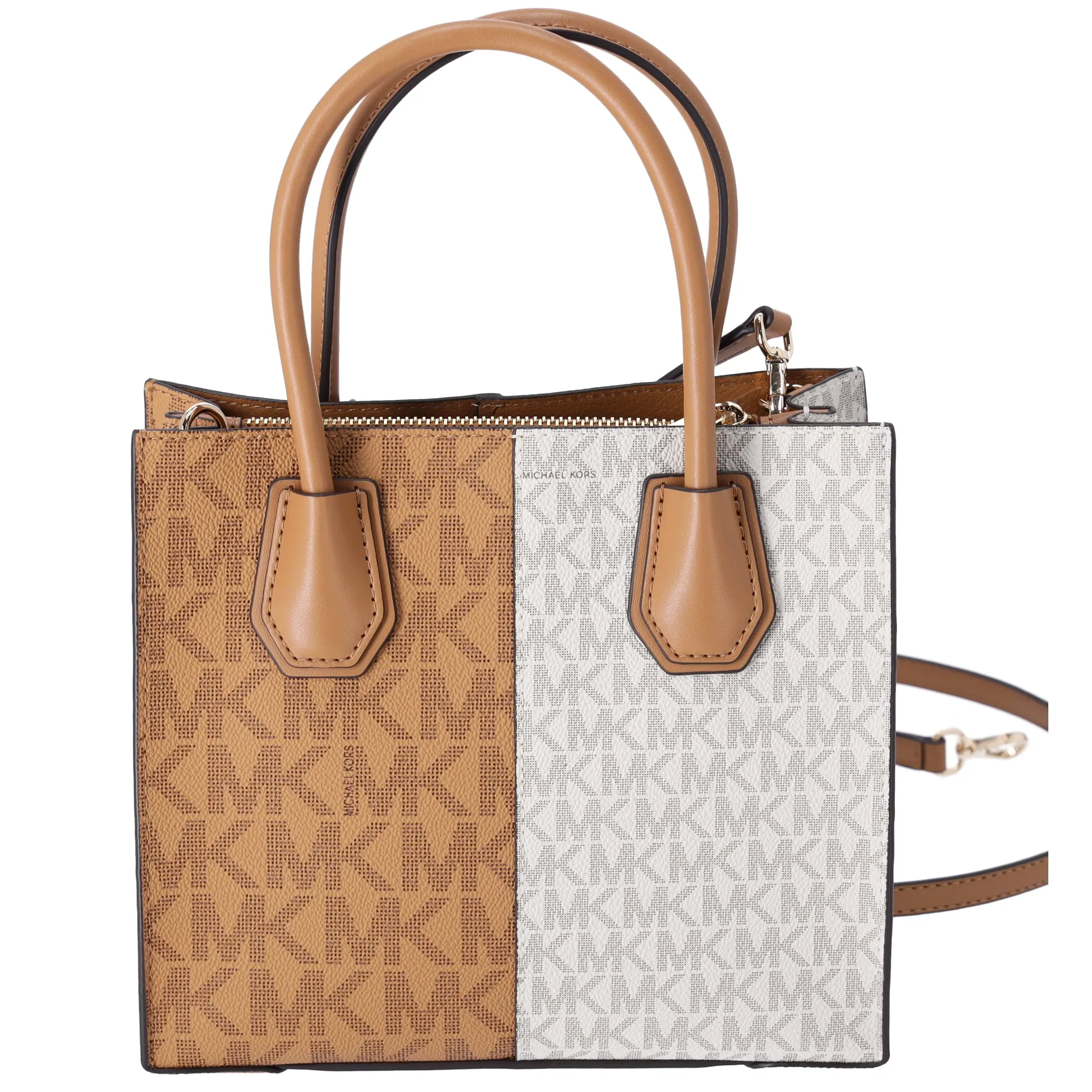 Michael Kors Mercer Medium Messenger Bag MK Signature Deer Multi Vanilla sold by Gaby's Bags product image thumbnail 3