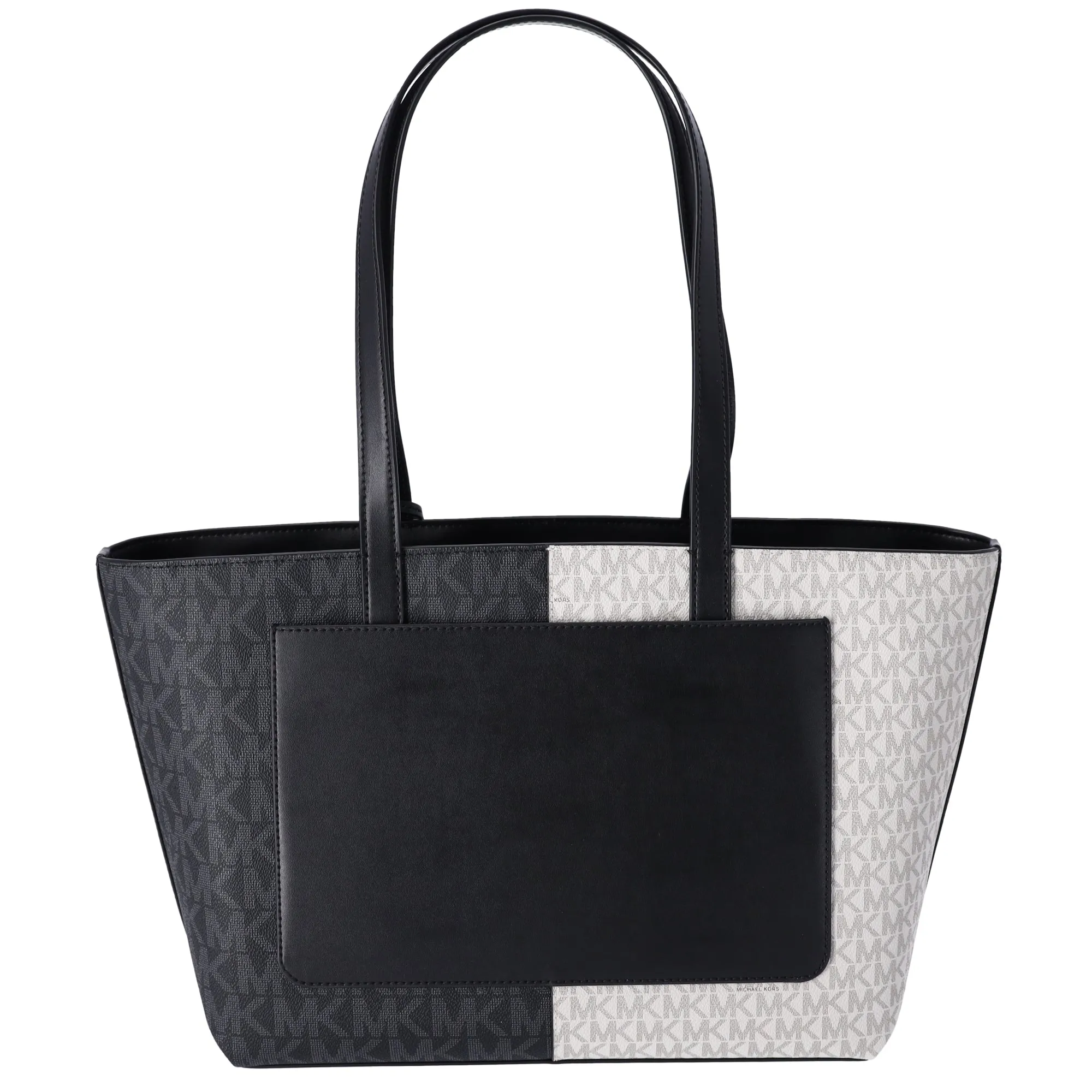 Michael Kors Jet Set Travel Medium Zip Top Tote Black Multi MK Signature sold by Gaby's Bags product image thumbnail 3