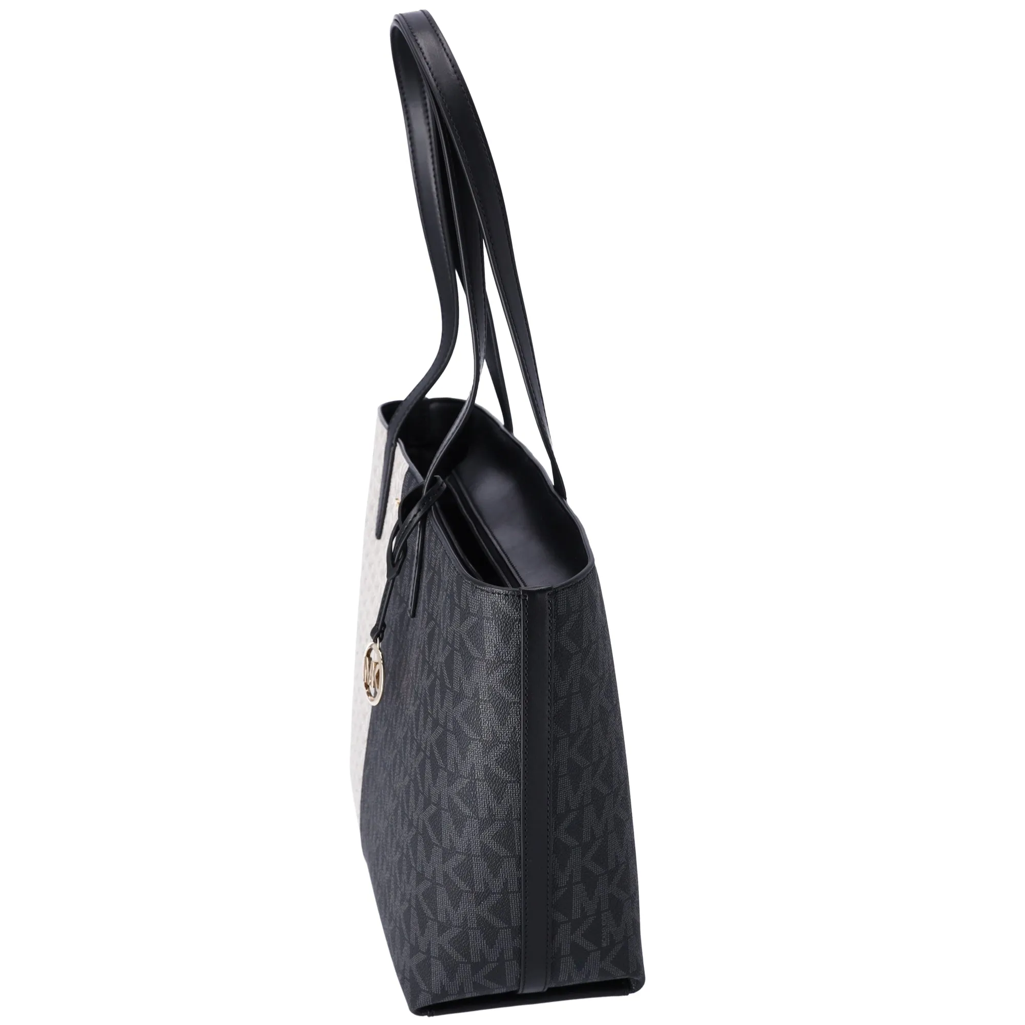 Michael Kors Jet Set Travel Medium Zip Top Tote Black Multi MK Signature sold by Gaby's Bags product image thumbnail 2