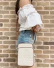 Michael Kors FlightBag JetSet Chain NorthSouth Crossbody Vanilla MKSignature sold by Gaby's Bags