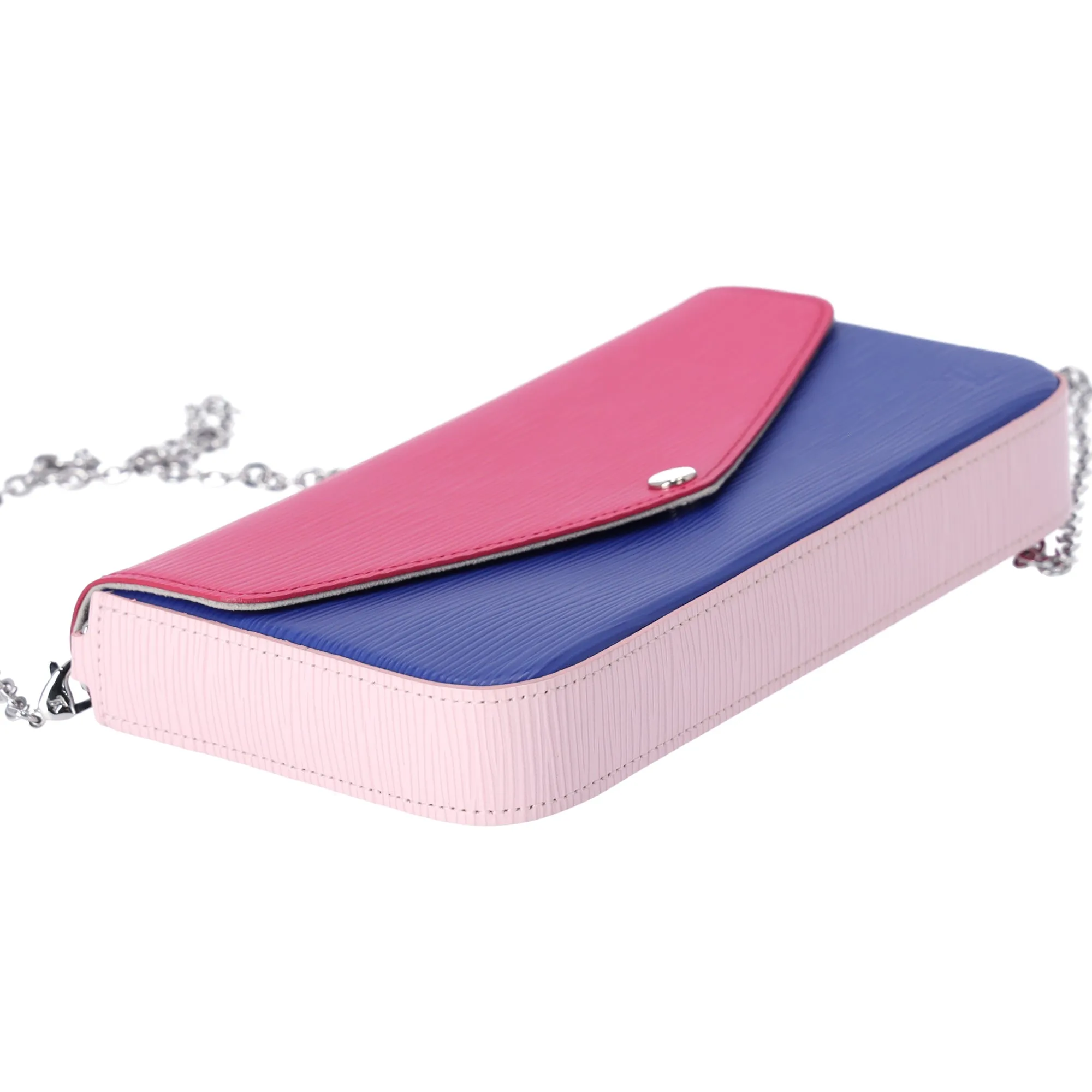 Louis Vuitton Felicie Pouchette Pink Blue Colorblock Epi Leather Inserts sold by Gaby's Bags product image thumbnail 4