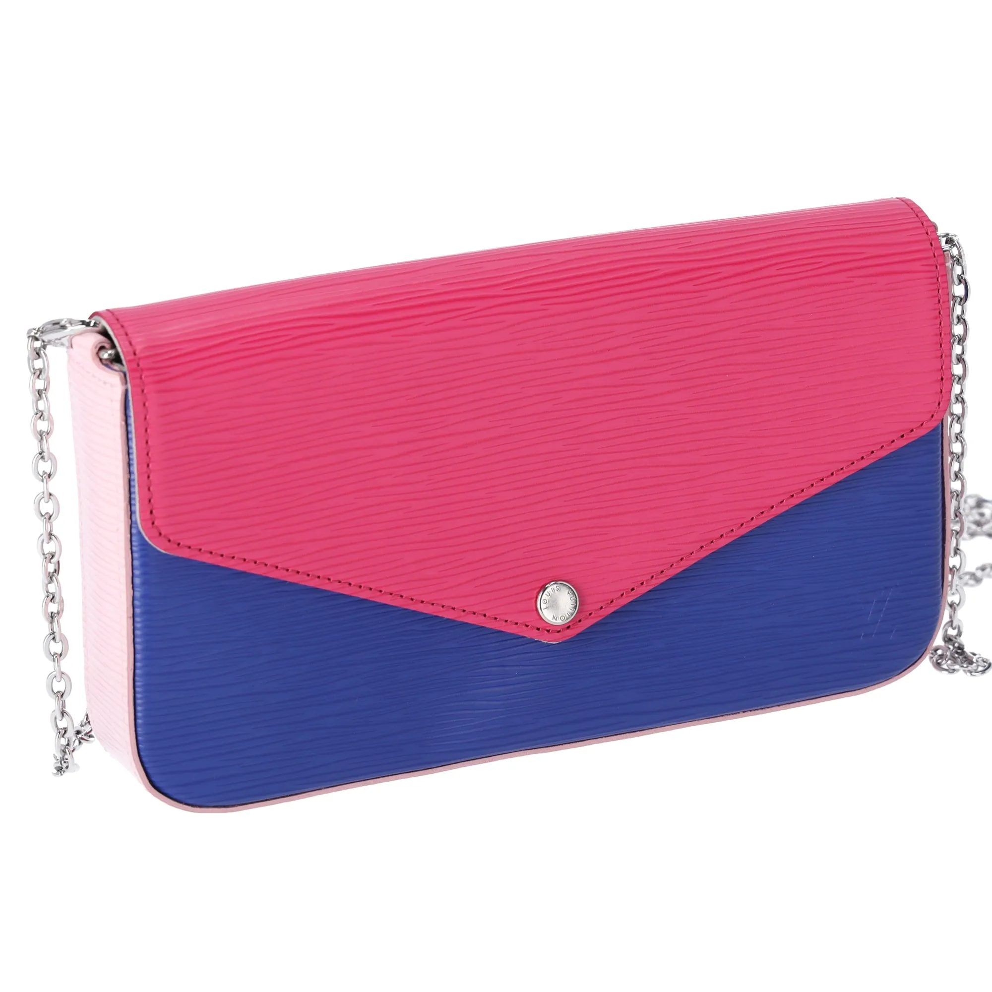Louis Vuitton Felicie Pouchette Pink Blue Colorblock Epi Leather Inserts sold by Gaby's Bags product image thumbnail 2