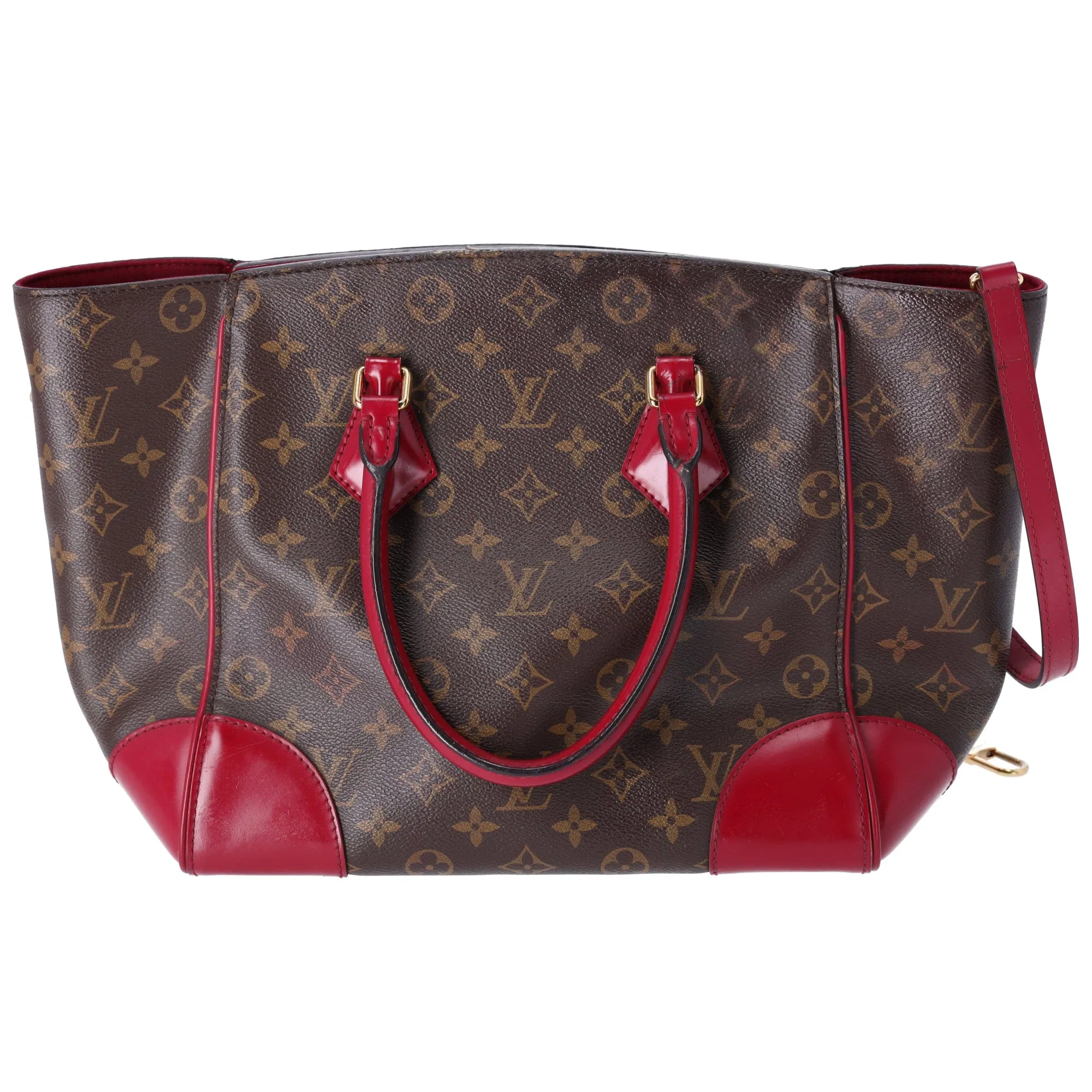 Louis Vuitton Monogram Phoenix MM Carryall Tote M41541 Fuchsia Brown sold by Gaby's Bags