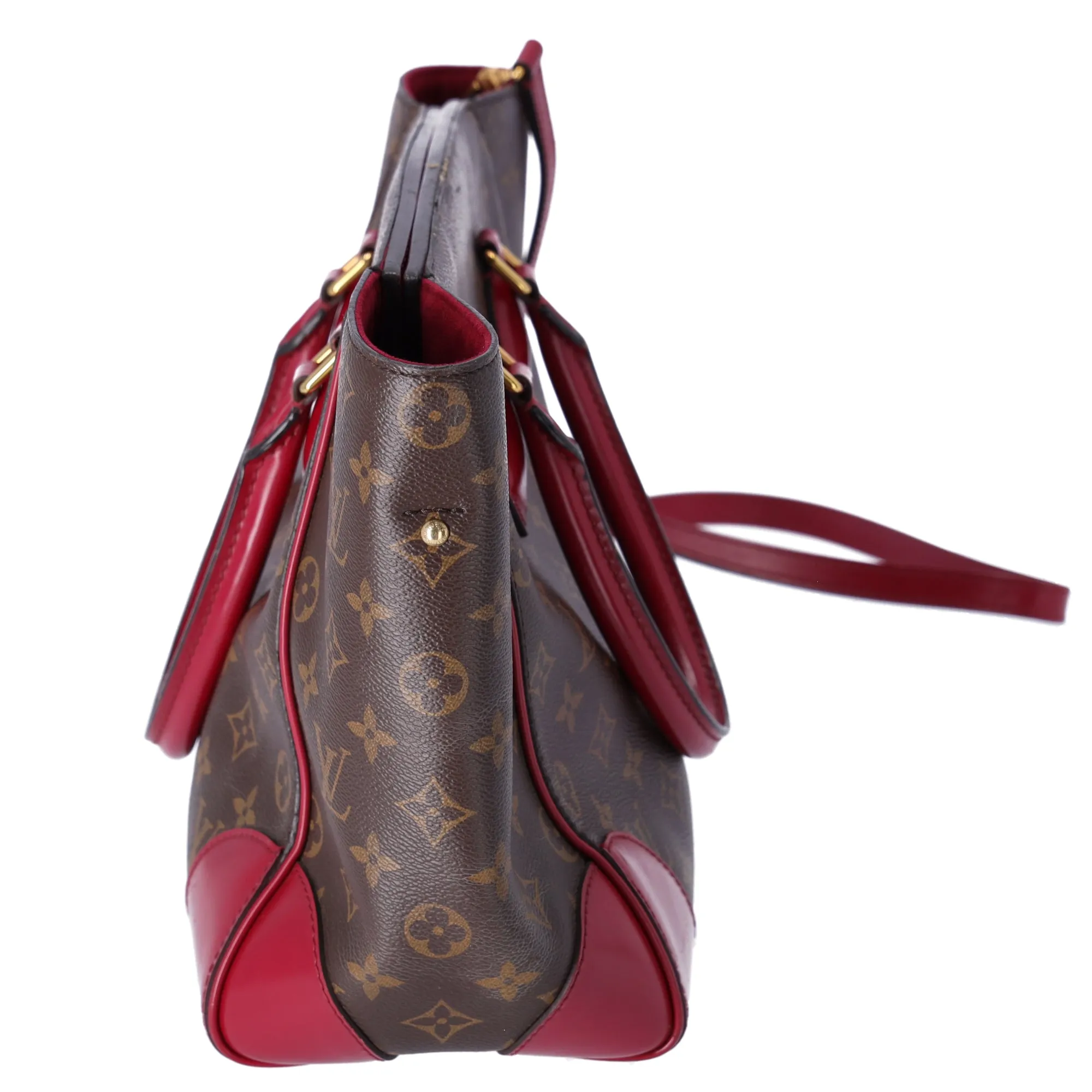 Louis Vuitton Monogram Phoenix MM Carryall Tote M41541 Fuchsia Brown sold by Gaby's Bags product image thumbnail 5