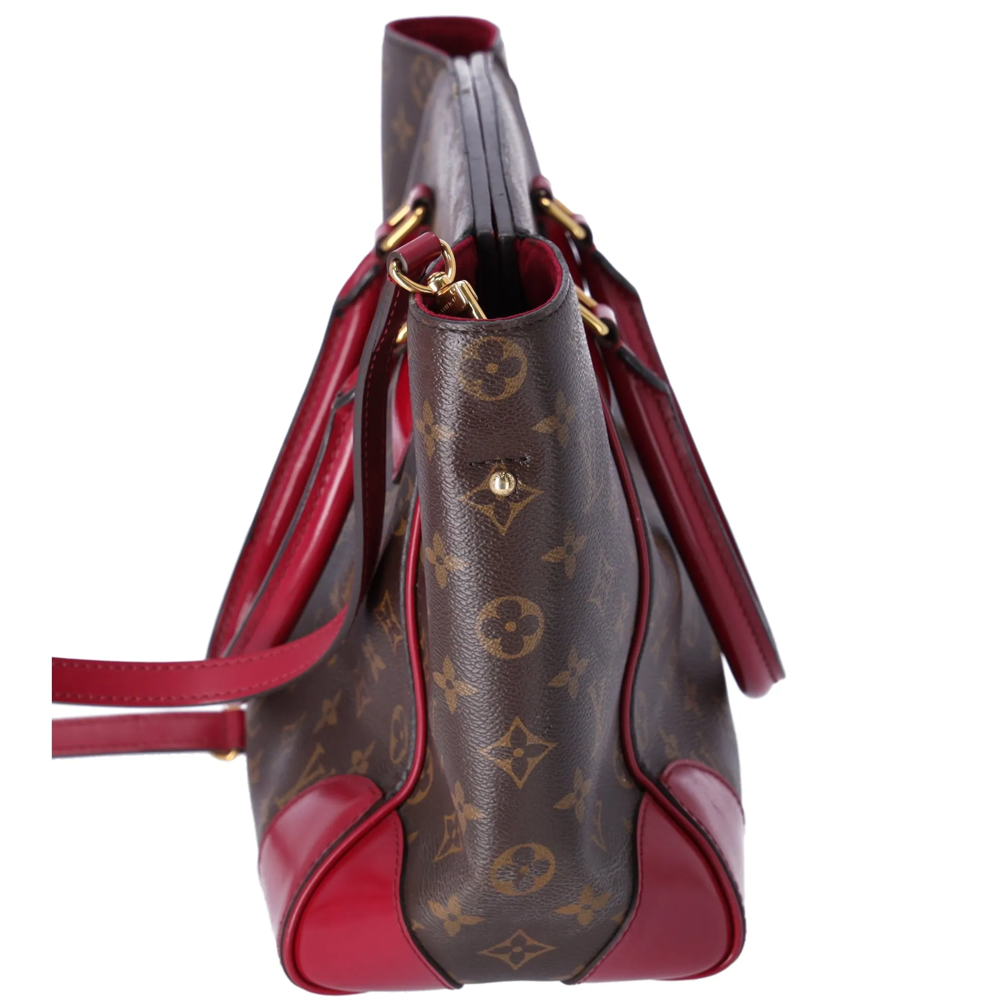 Louis Vuitton Monogram Phoenix MM Carryall Tote M41541 Fuchsia Brown sold by Gaby's Bags product image thumbnail 3