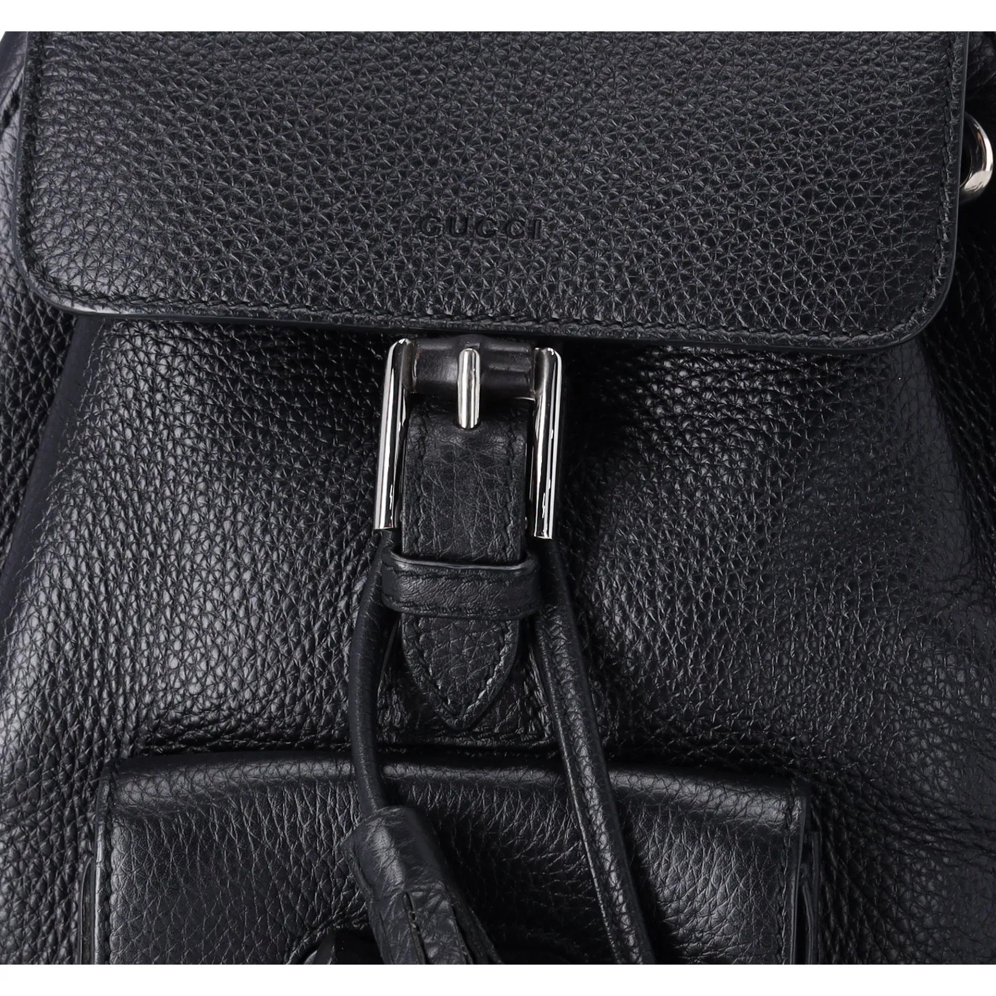 Gucci Small Bamboo Backpack Black 387149 Leather Wood sold by Gaby's Bags product image thumbnail 5