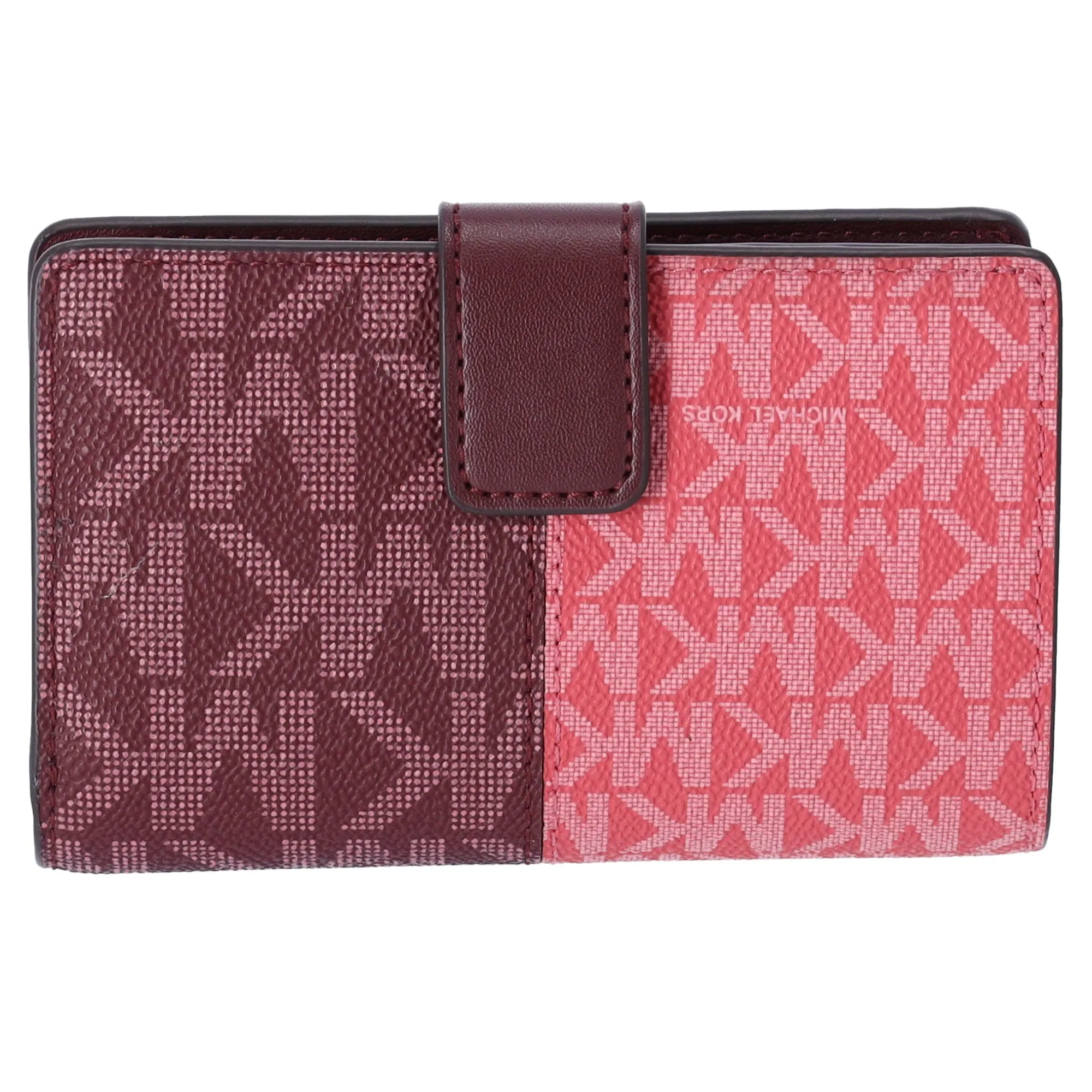 Michael Kors Jet Set Medium Bifold Zip Coin Signature Wallet Oxblood Multi MK sold by Gaby's Bags product image thumbnail 3