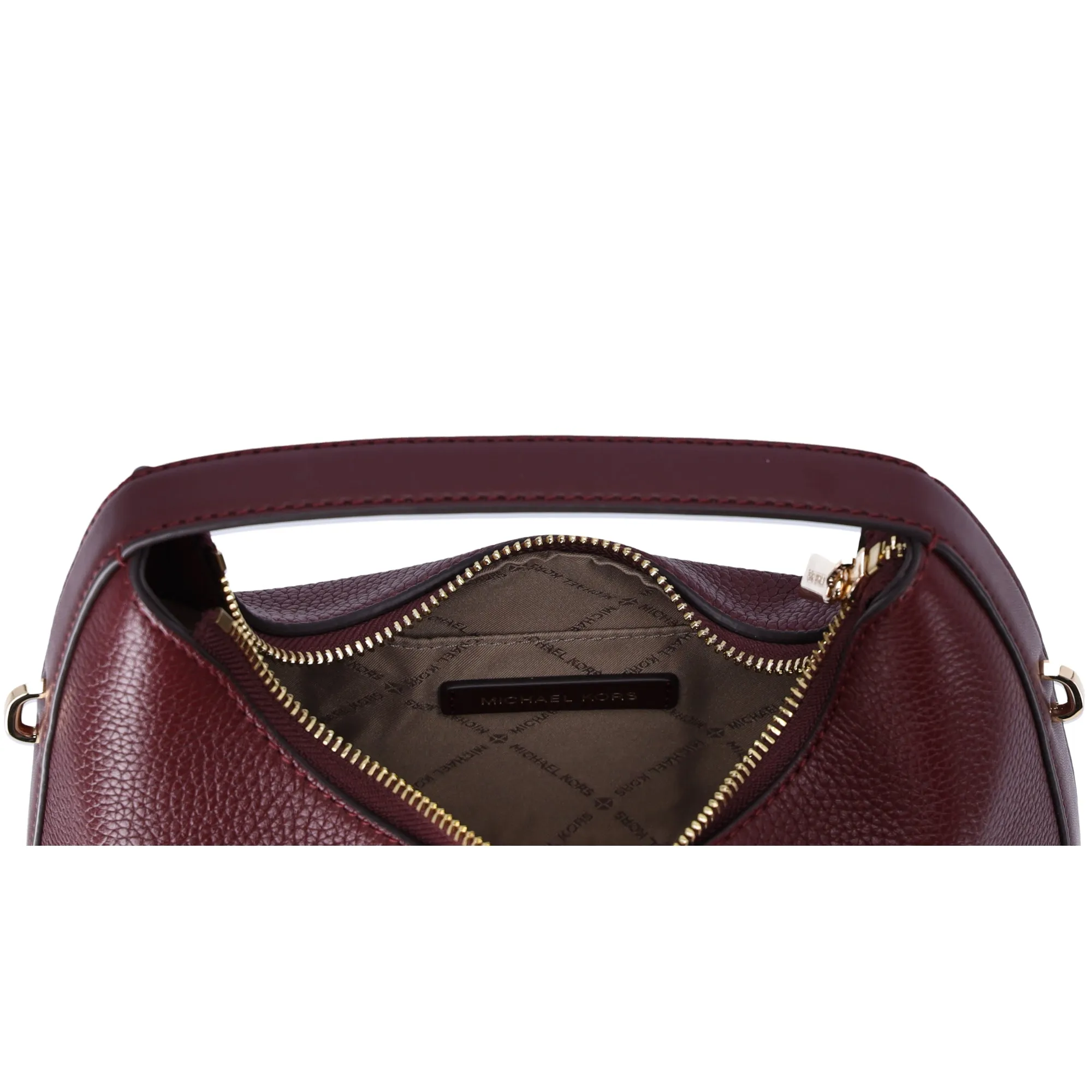 Michael Kors Ember Small Messenger Top Handle Handbag Crossbody Oxblood Leather sold by Gaby's Bags product image thumbnail 4