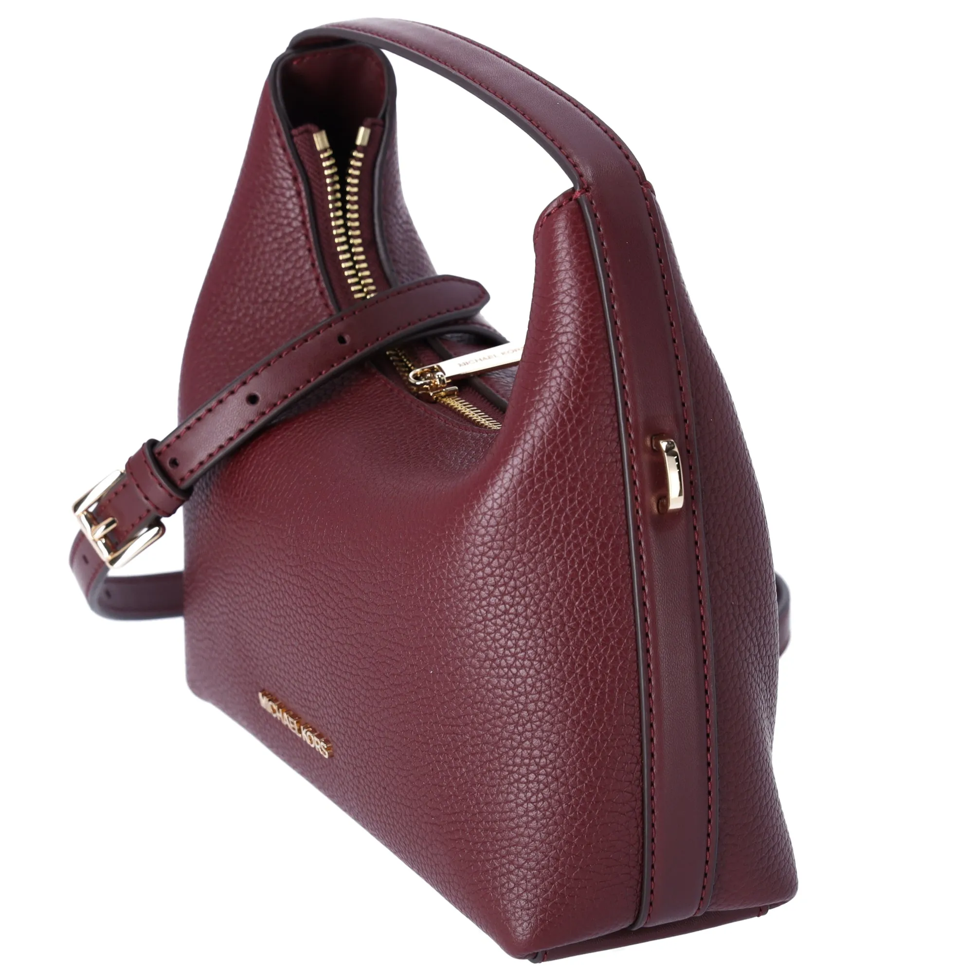 Michael Kors Ember Small Messenger Top Handle Handbag Crossbody Oxblood Leather sold by Gaby's Bags product image thumbnail 2