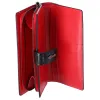 Christian Louboutin Paloma Long Wallet Black Red Leather sold by Gaby's Bags