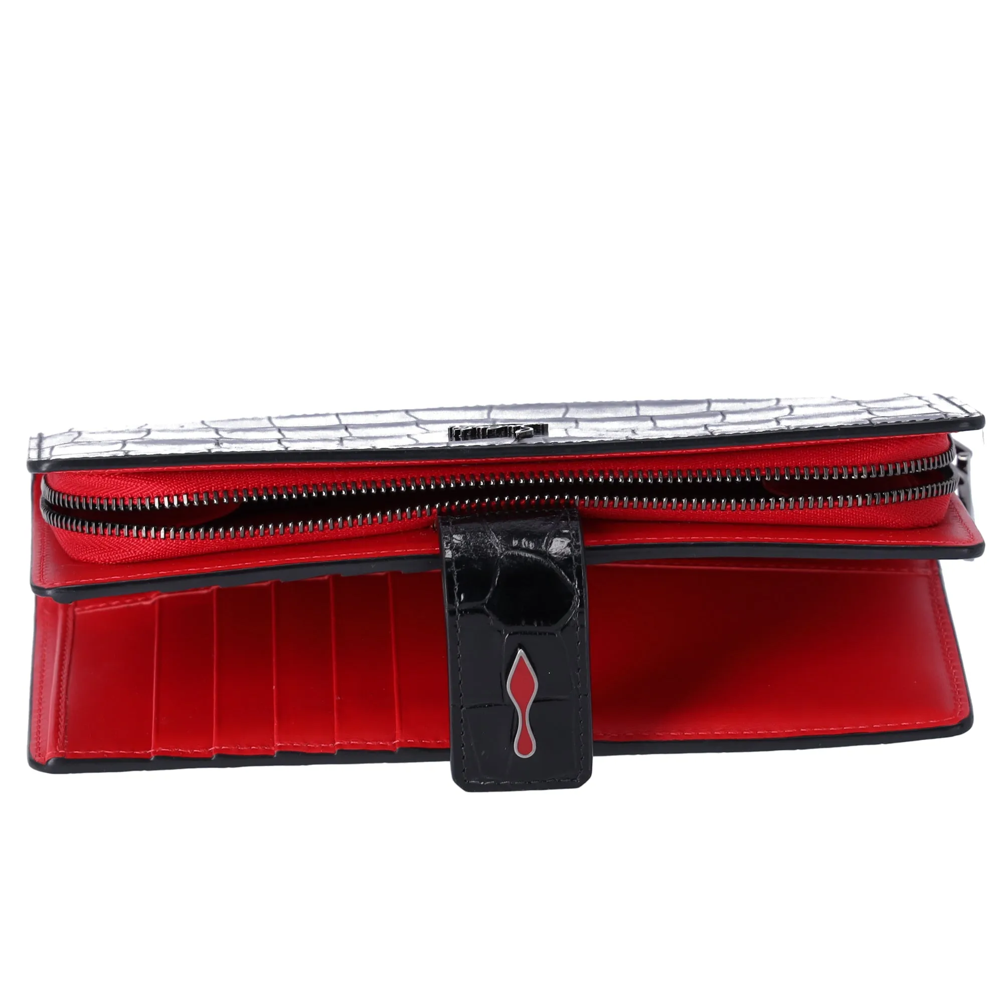 Christian Louboutin Paloma Long Wallet Black Red Leather sold by Gaby's Bags product image thumbnail 5