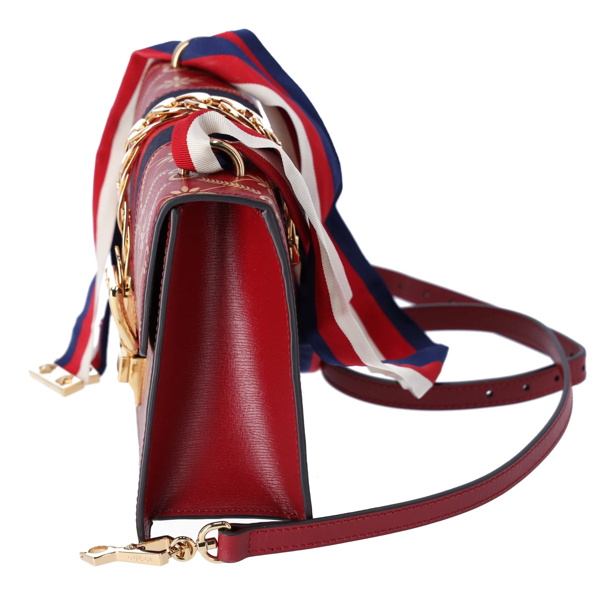 GUCCI Sylvie Shoulder Bag 524405 Bee Stars Red Gold Multi Leather sold by Gaby's Bags product image thumbnail 4