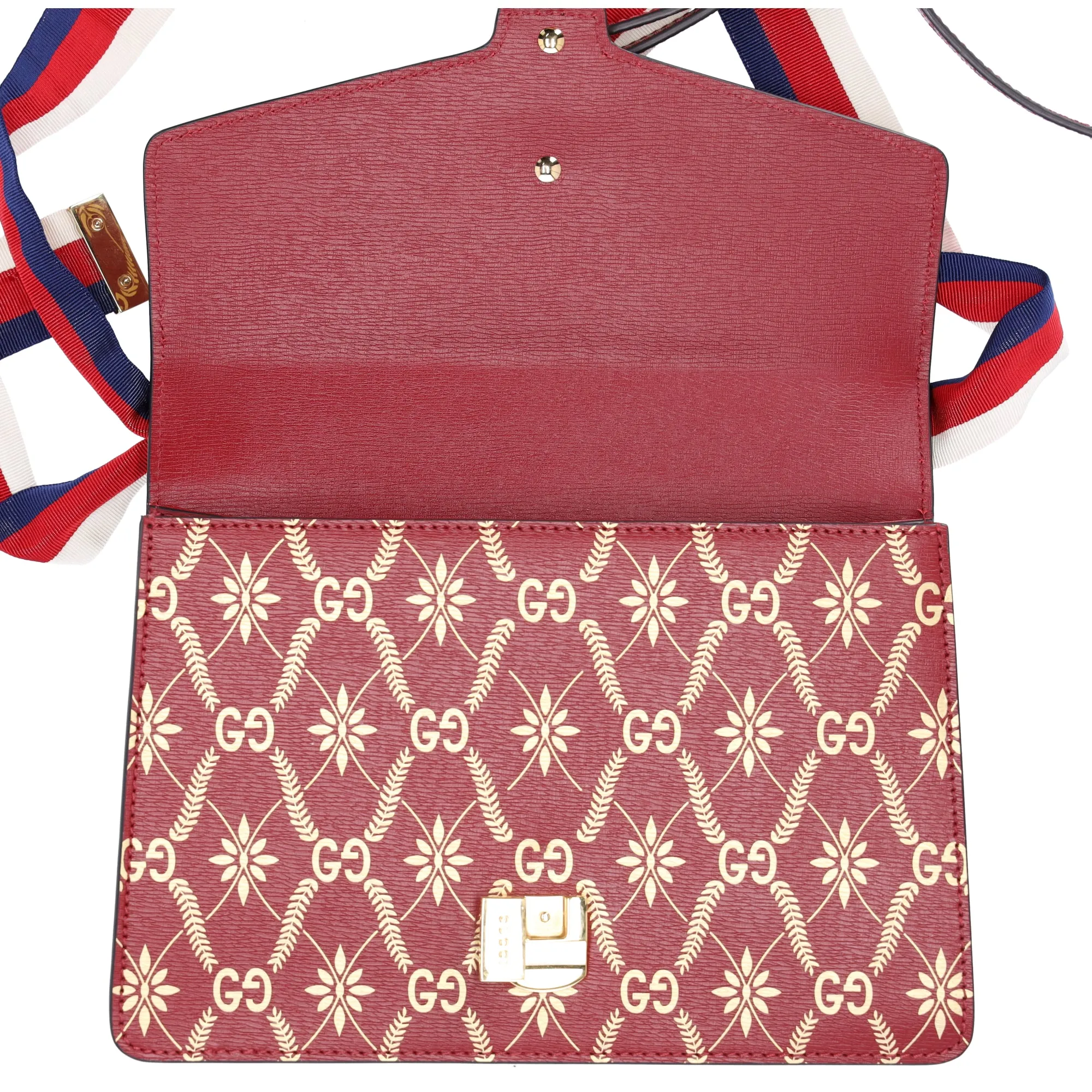 GUCCI Sylvie Shoulder Bag 524405 Bee Stars Red Gold Multi Leather sold by Gaby's Bags product image thumbnail 2