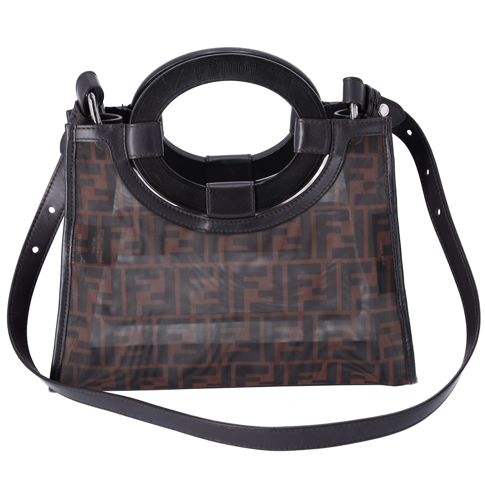 FENDI Runaway Shopper Tote Bag 8BH353-A6D6 Black Dark Brown sold by Gaby's Bags product image thumbnail 3