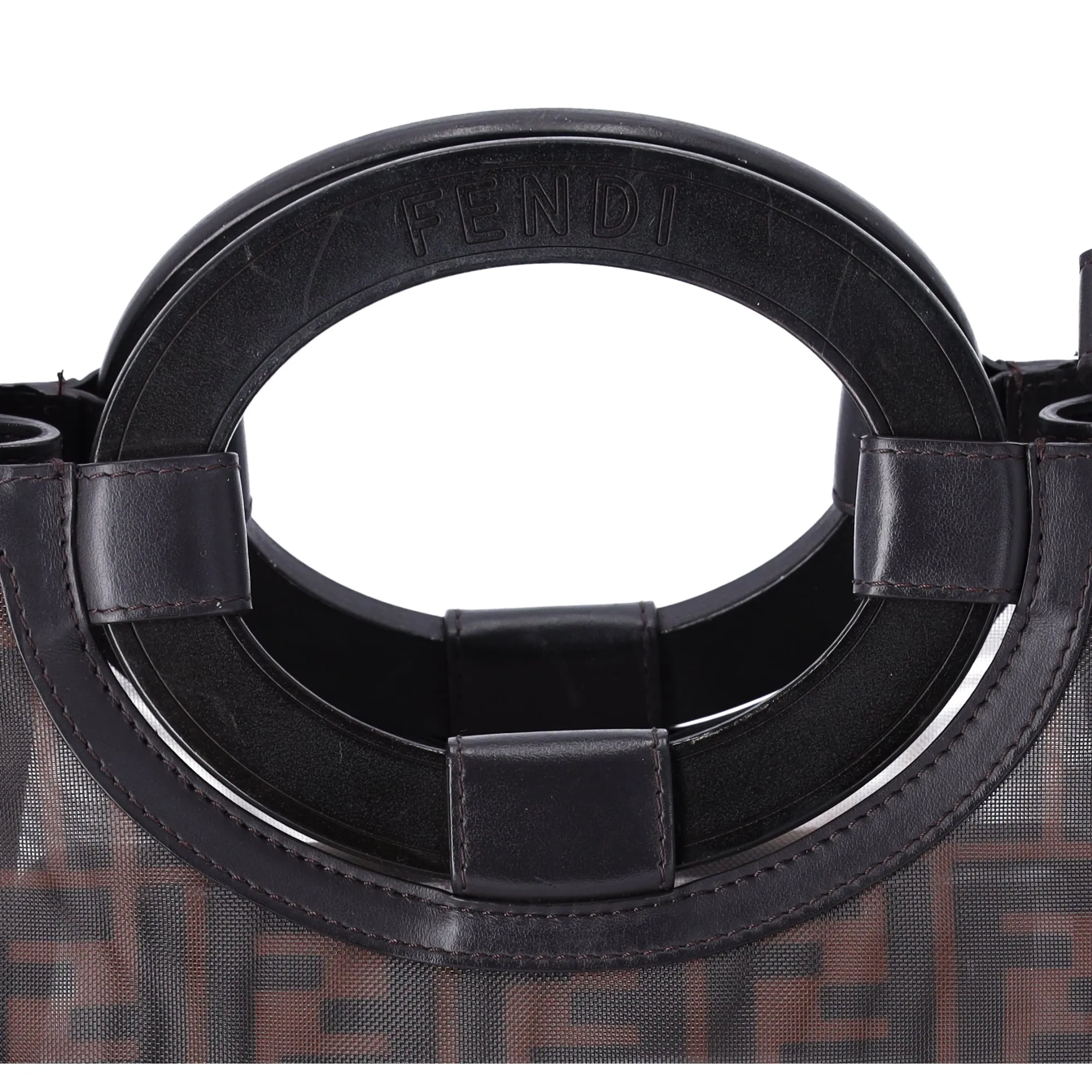 FENDI Runaway Shopper Tote Bag 8BH353-A6D6 Black Dark Brown sold by Gaby's Bags product image thumbnail 4